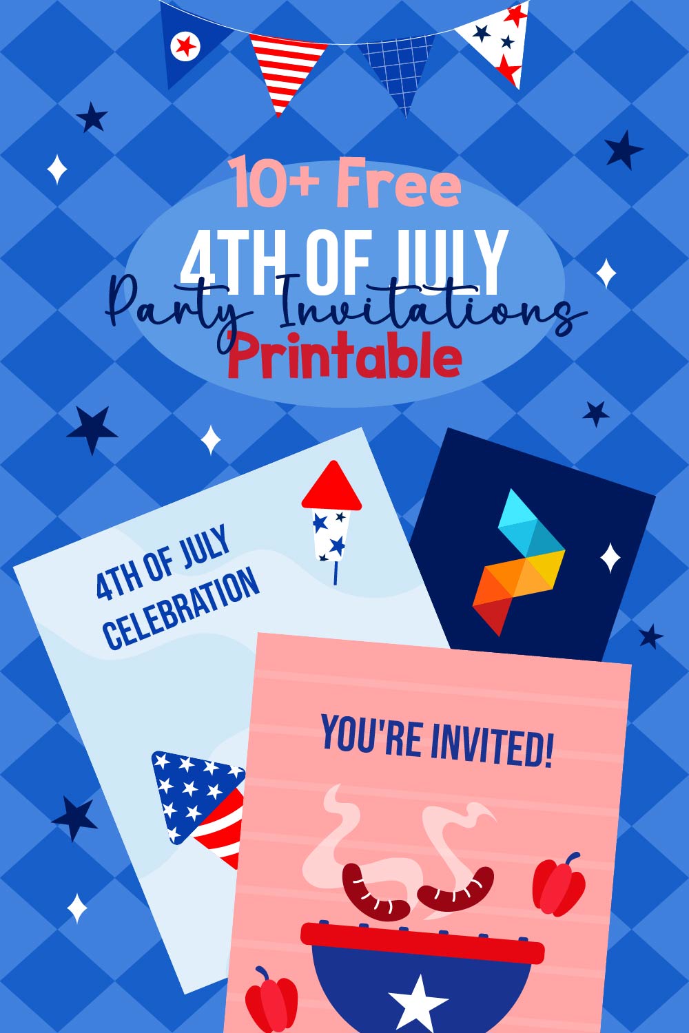 4th Of July Party Invitations