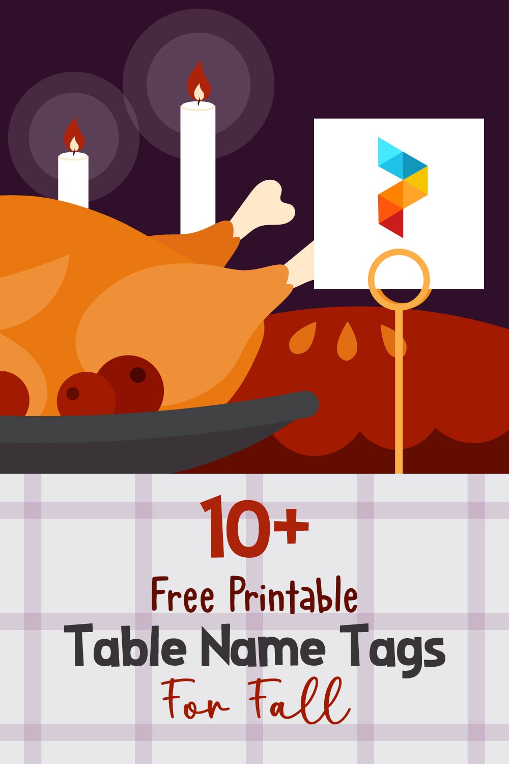 Table Name Tags Printable for Fall
