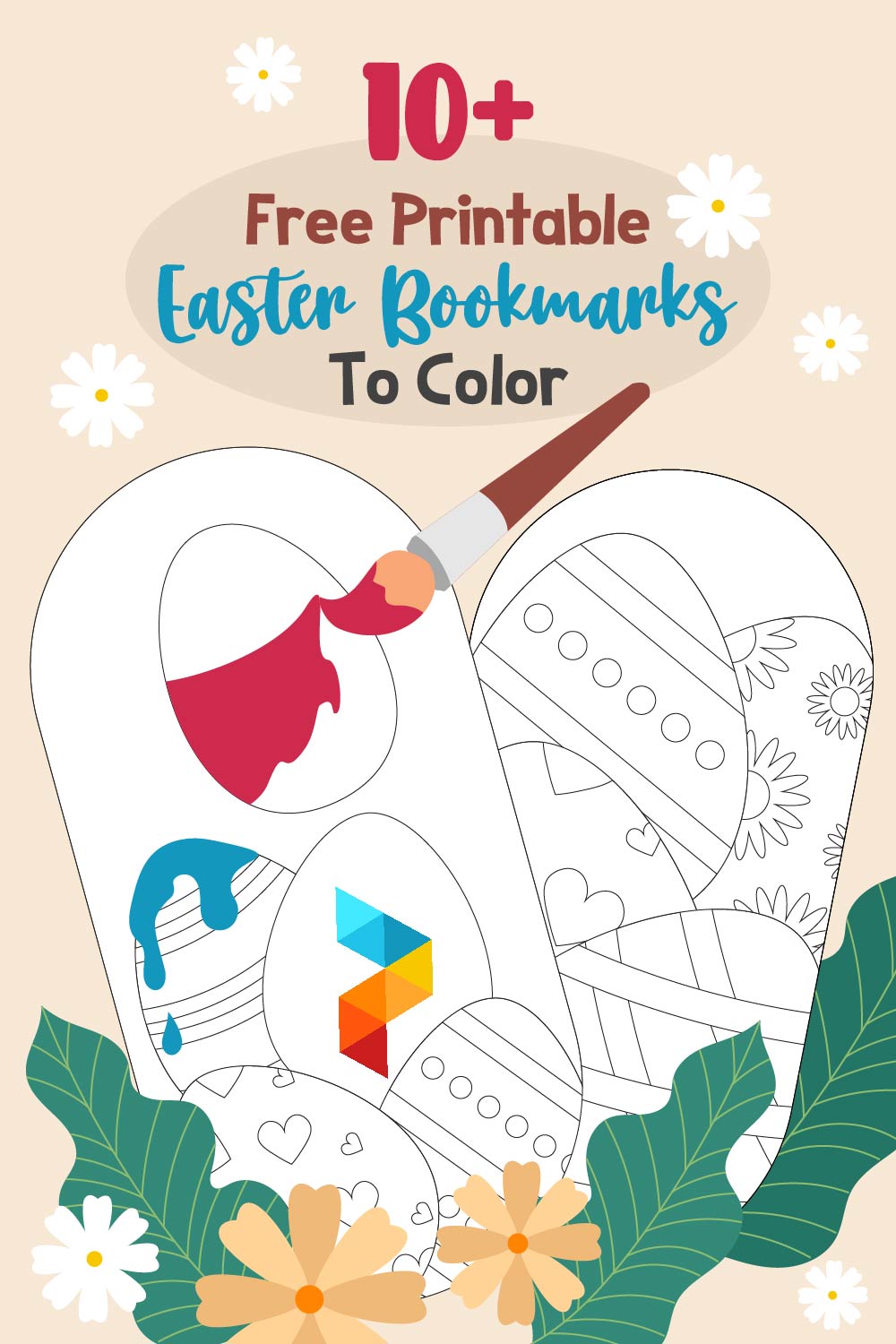 Easter Bookmarks To Color Easter Bookmarks To Color