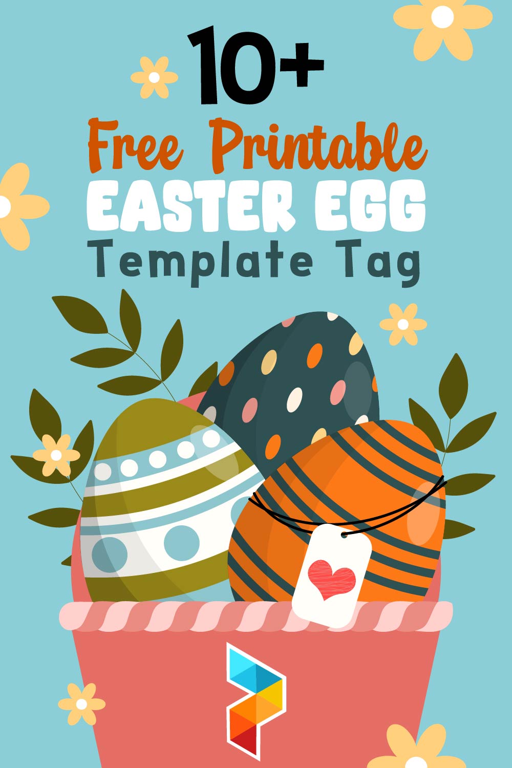 Easter Egg Template  Printable Tag