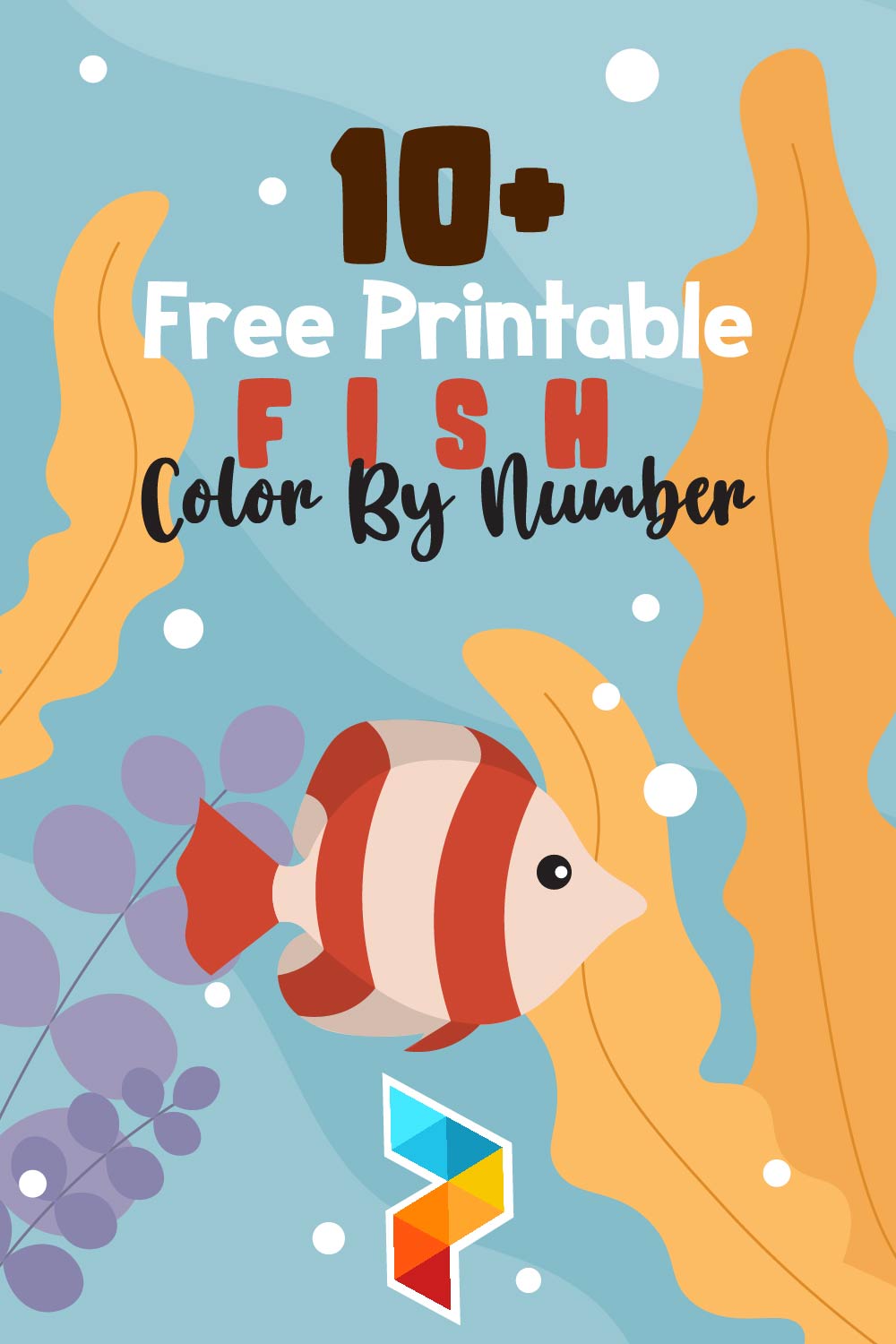 Fish Color by Number Printables