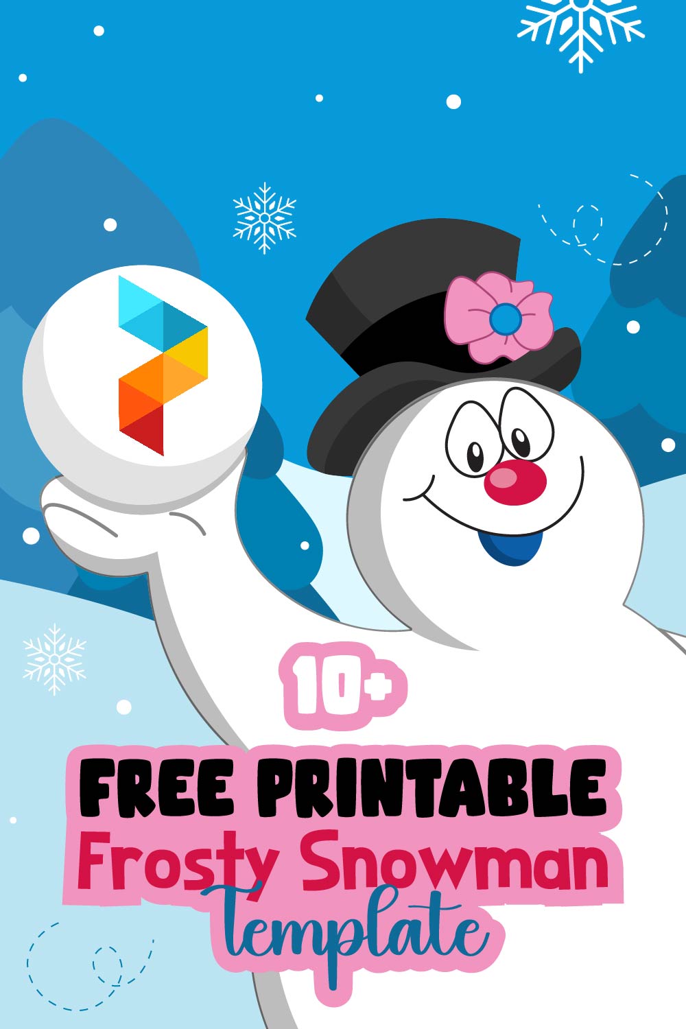 Frosty Snowman Template Frosty Snowman Template
