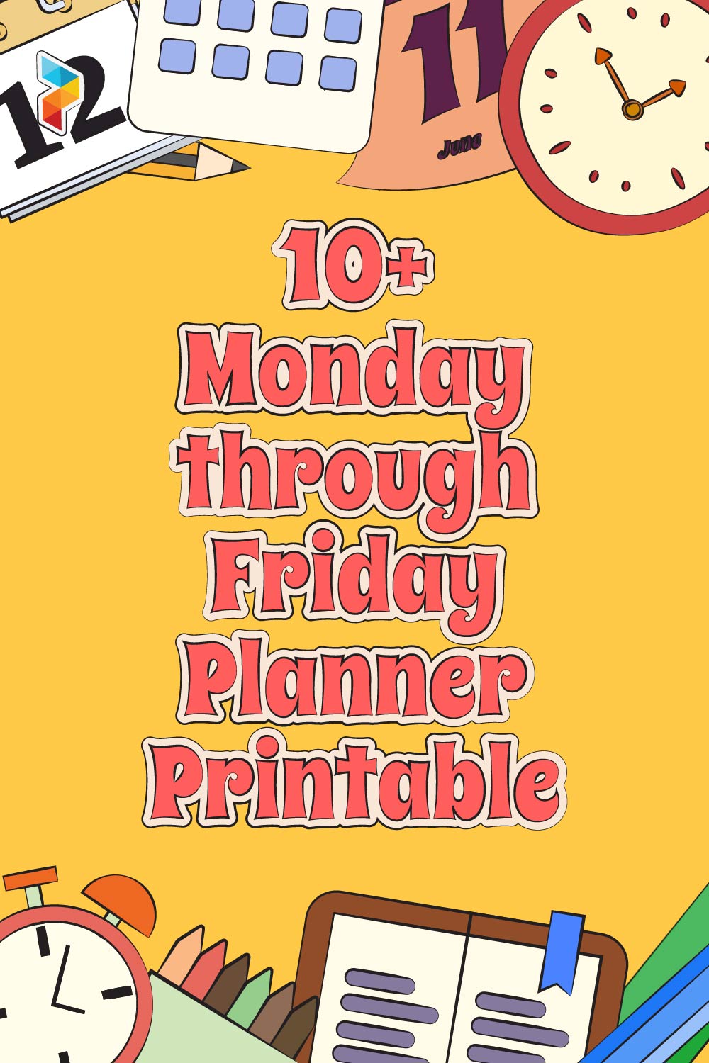 Monday Through Friday Planner Monday Through Friday Planner