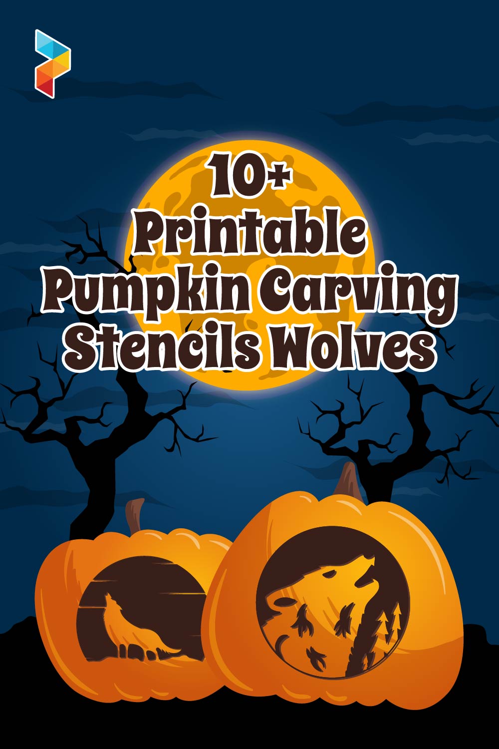 Printable Pumpkin Carving Stencils Wolves