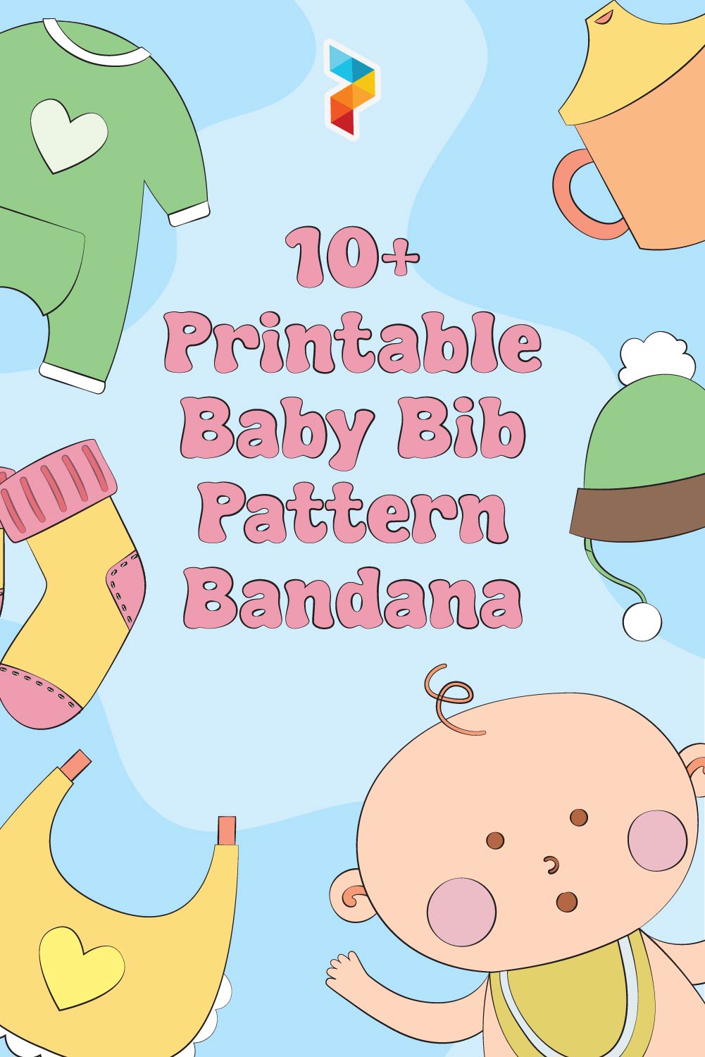 Baby Bib Pattern Bandana Baby Bib Pattern Bandana