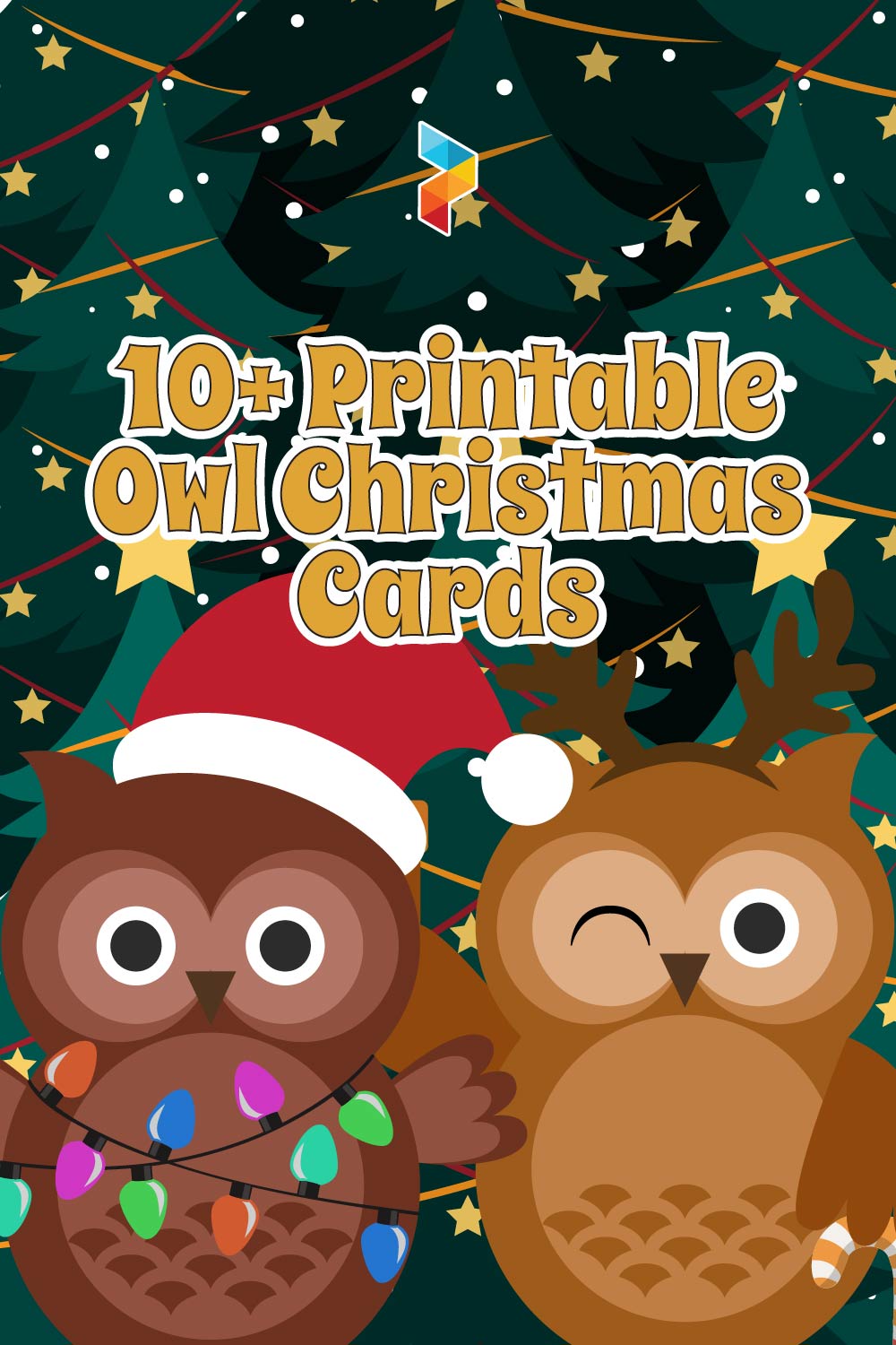 Printable Owl Christmas Cards