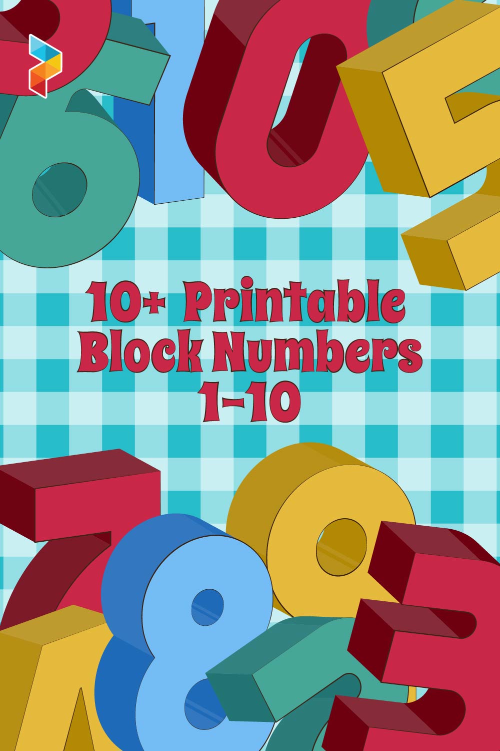 Printable Block Numbers 1 10