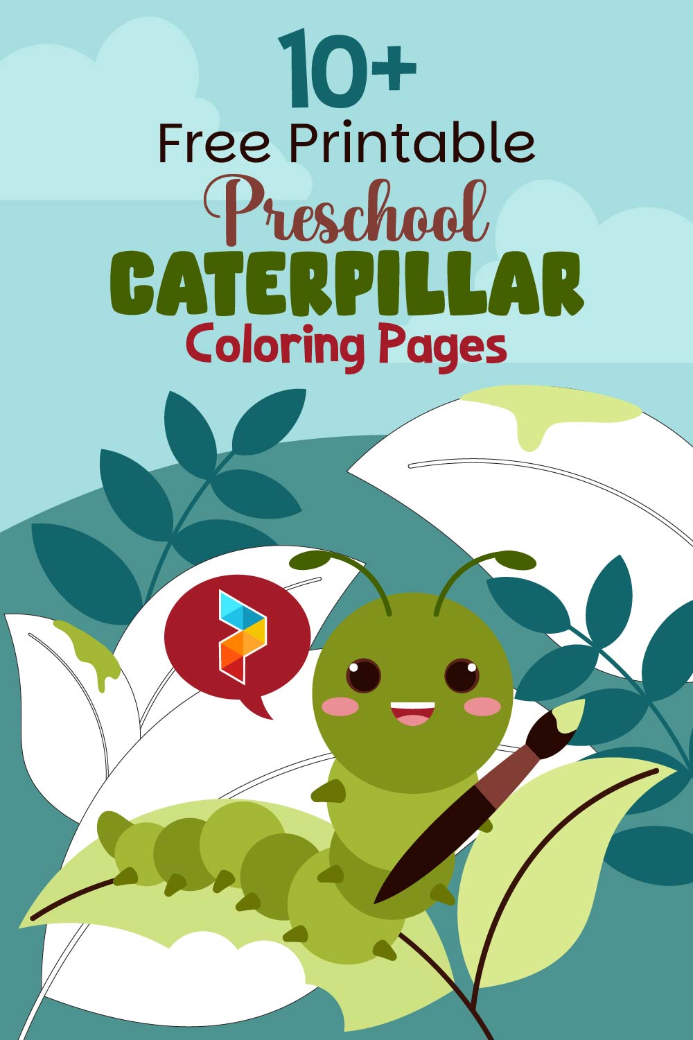 Preschool Caterpillar Printable Coloring Pages