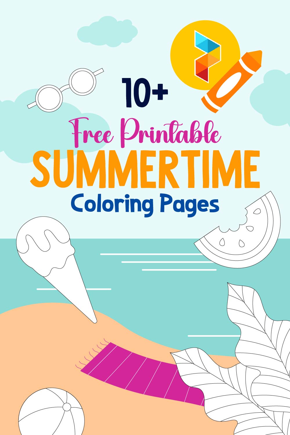 Summertime Coloring Pages Summertime Coloring Pages