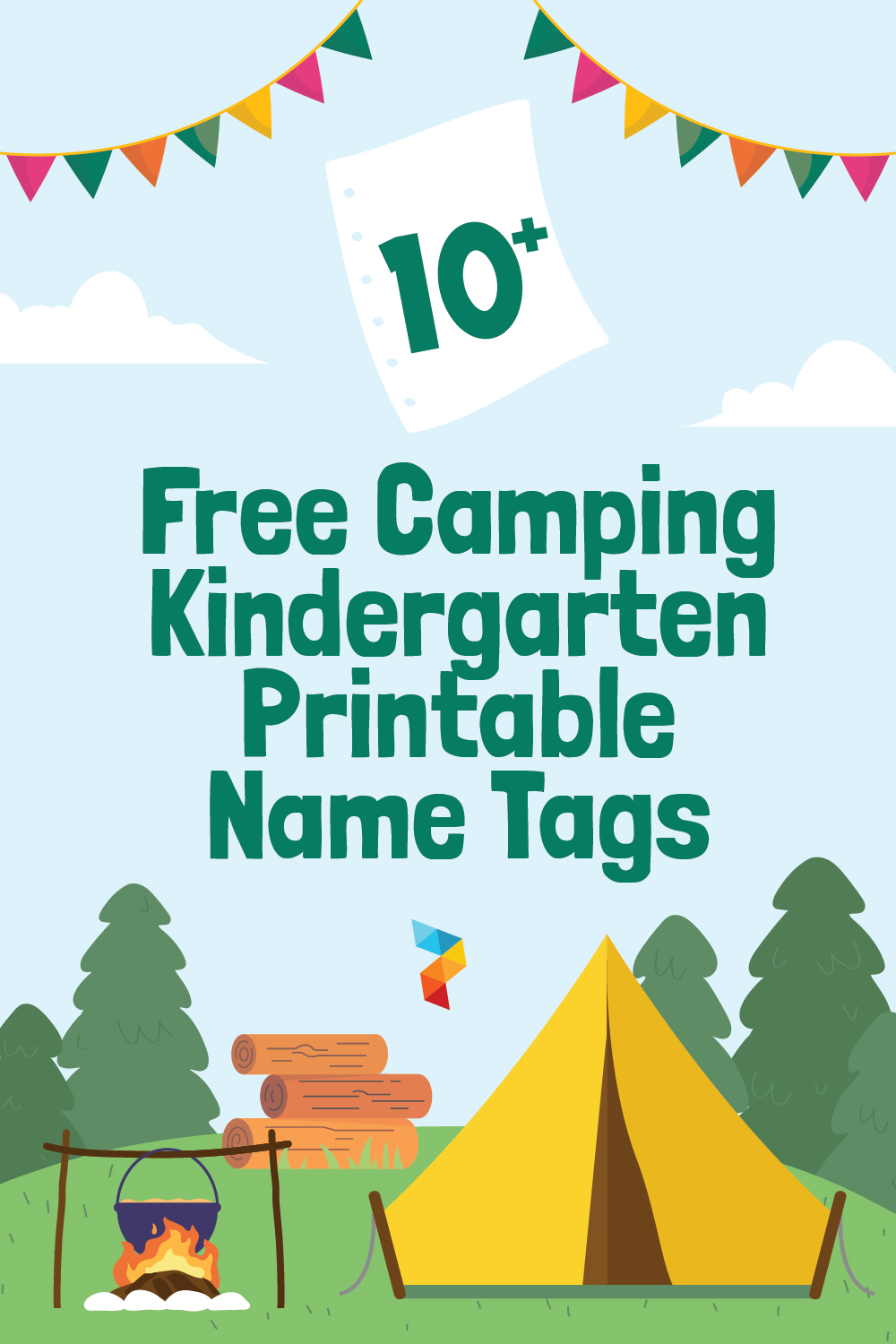 Camping Kindergarten Name Tags Camping Kindergarten Name Tags