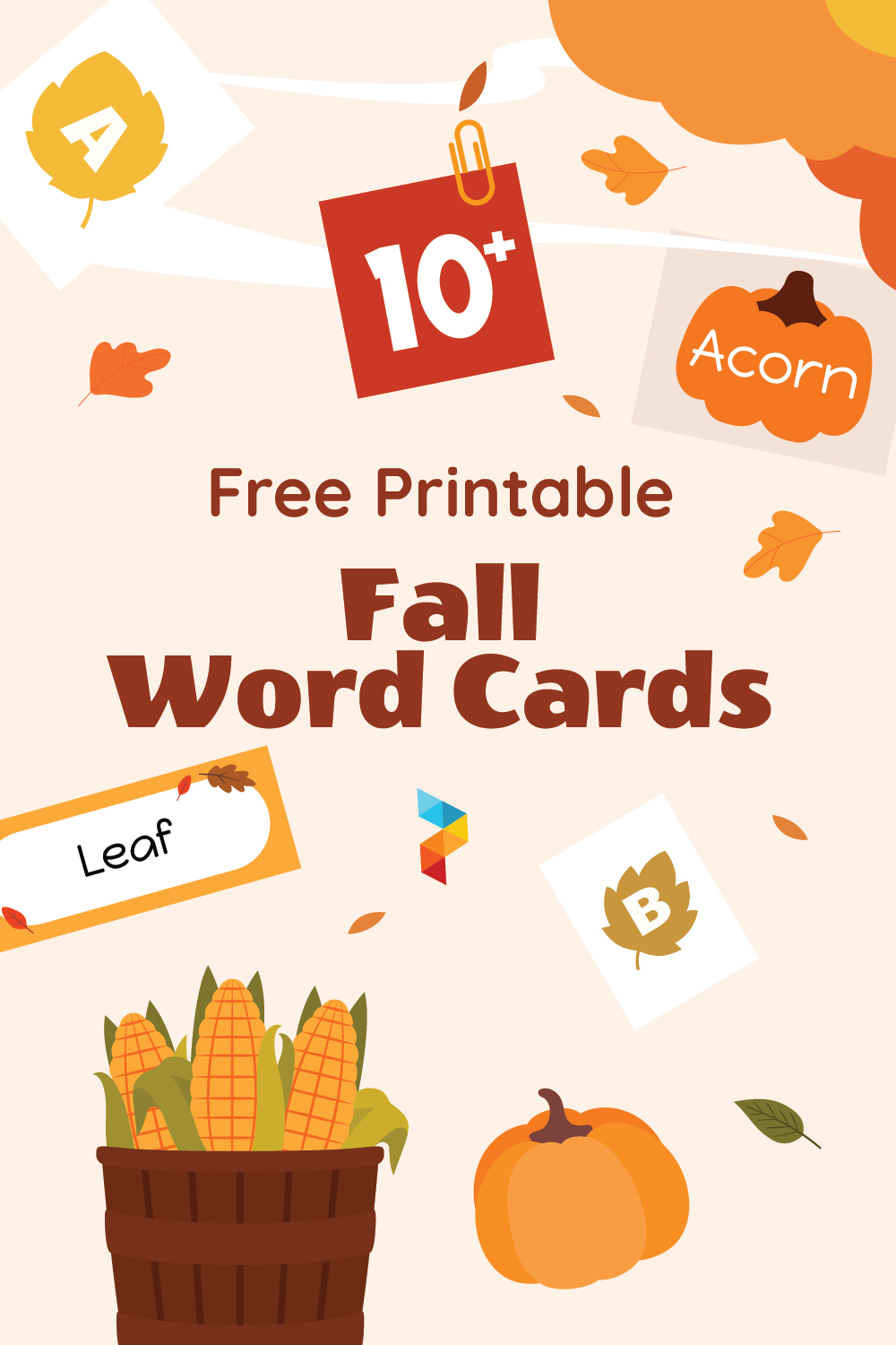 Printable Fall Word Cards