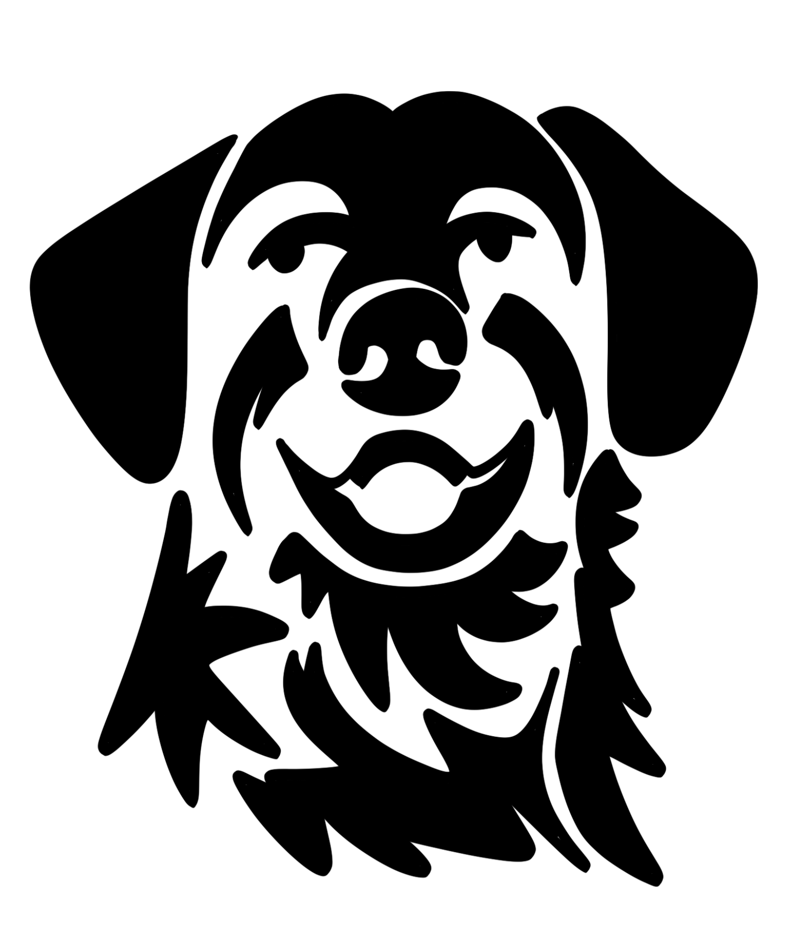 Dog Face Pumpkin Stencil Printable Dog Face Pumpkin Stencil Printable