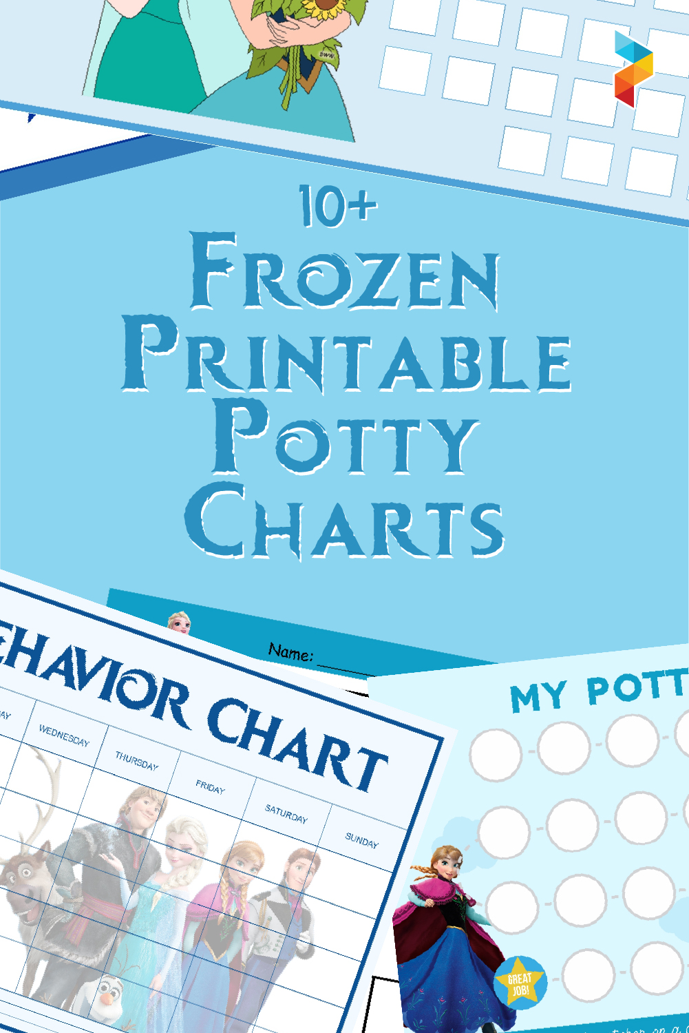 Frozen  Printable Potty Charts