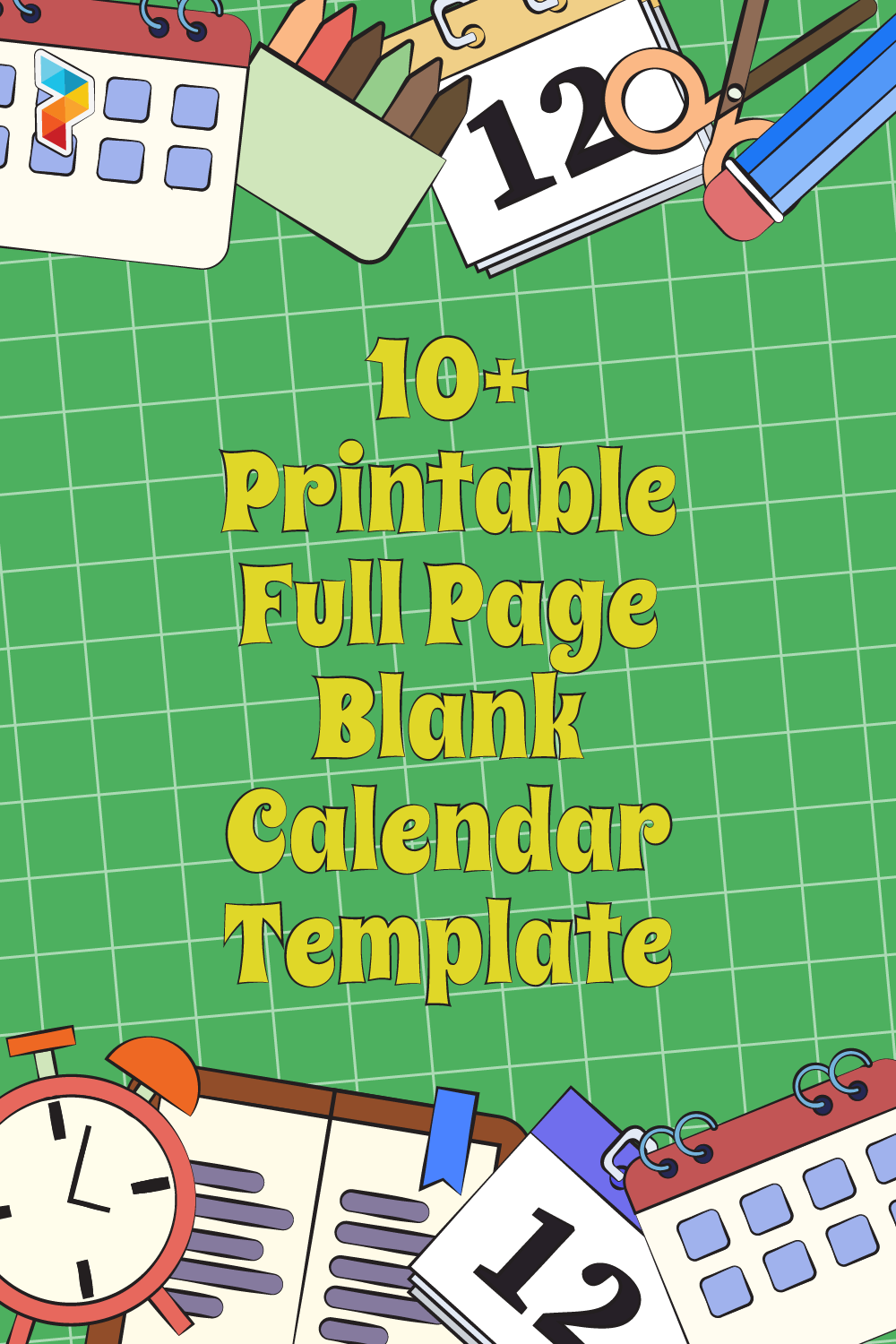 Full Page Blank Calendar Template