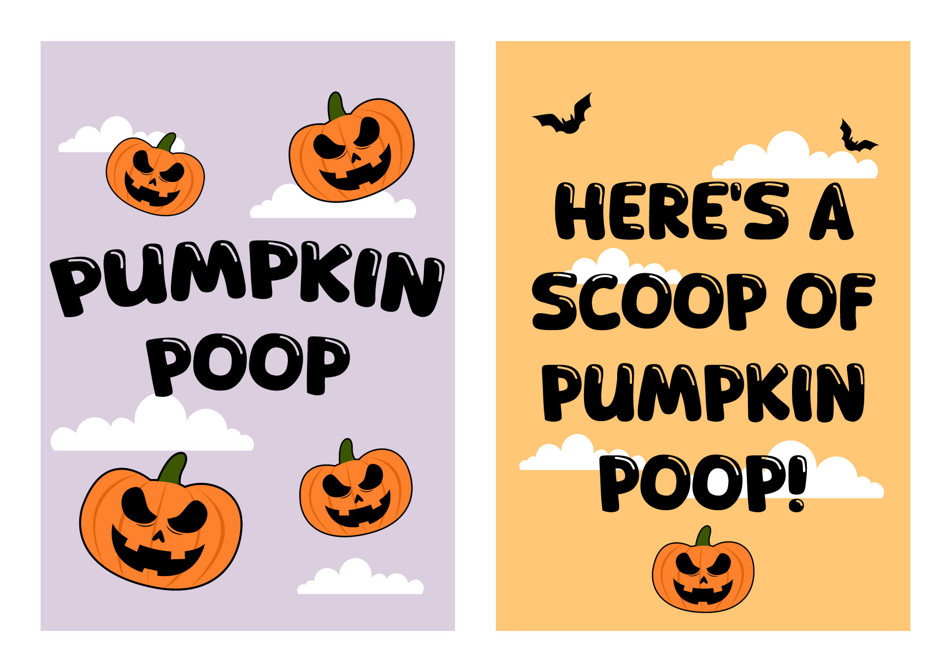 Halloween Pumpkin Poo Labels Halloween Pumpkin Poo Labels