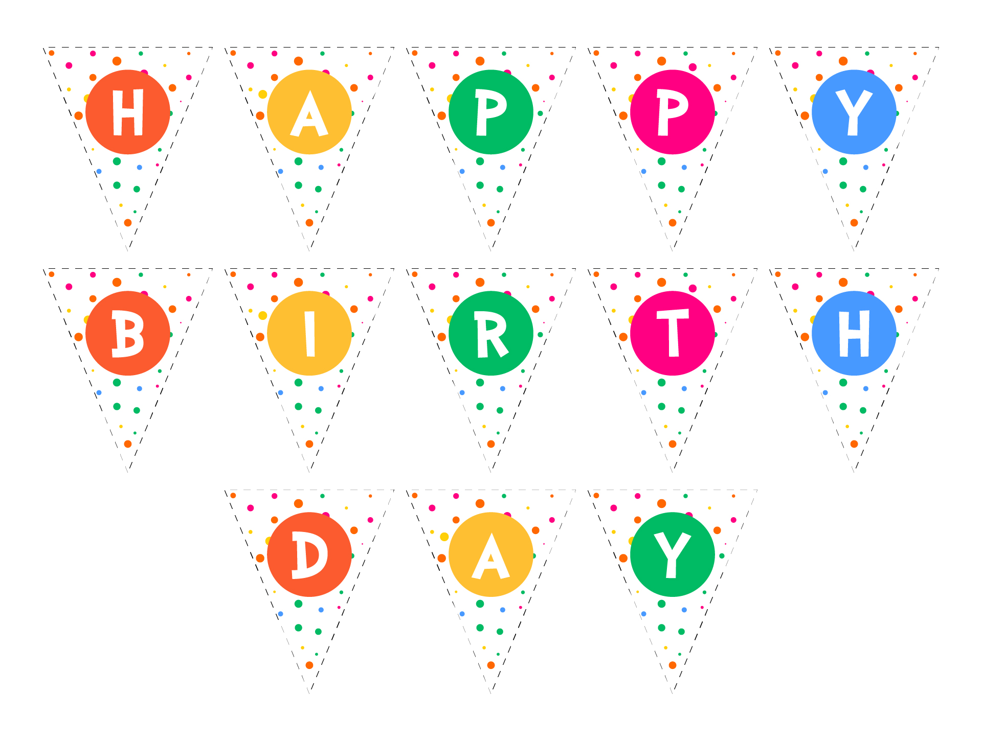 Happy Birthday Banner Printables Happy Birthday Banner Printables