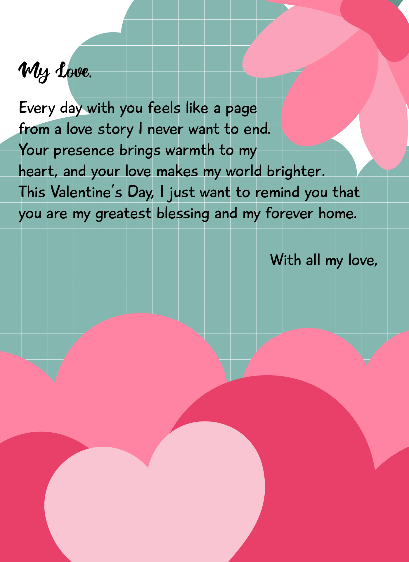 Heartfelt Love Letter Printable