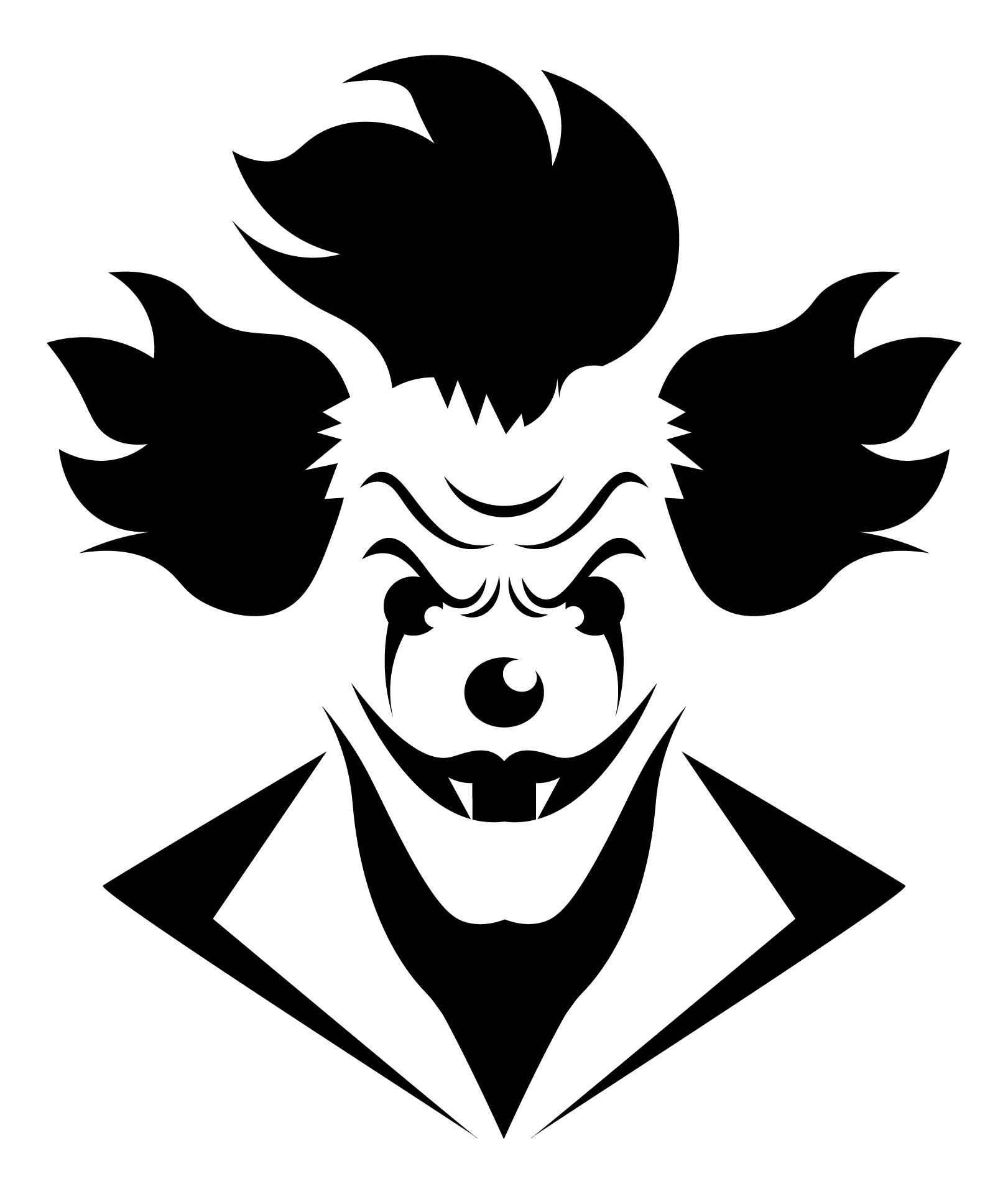 Joker Face Pumpkin Carving Stencils Printable Joker Face Pumpkin Carving Stencils Printable