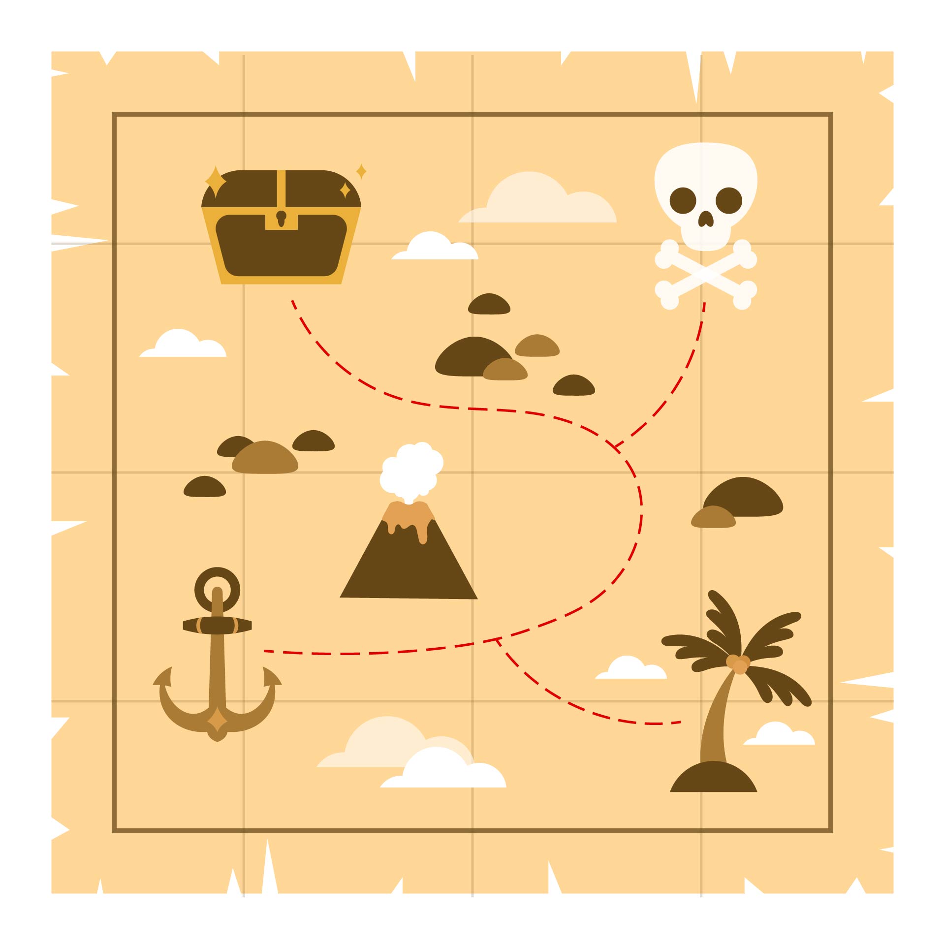 Kids Printable Pirate Treasure Map
