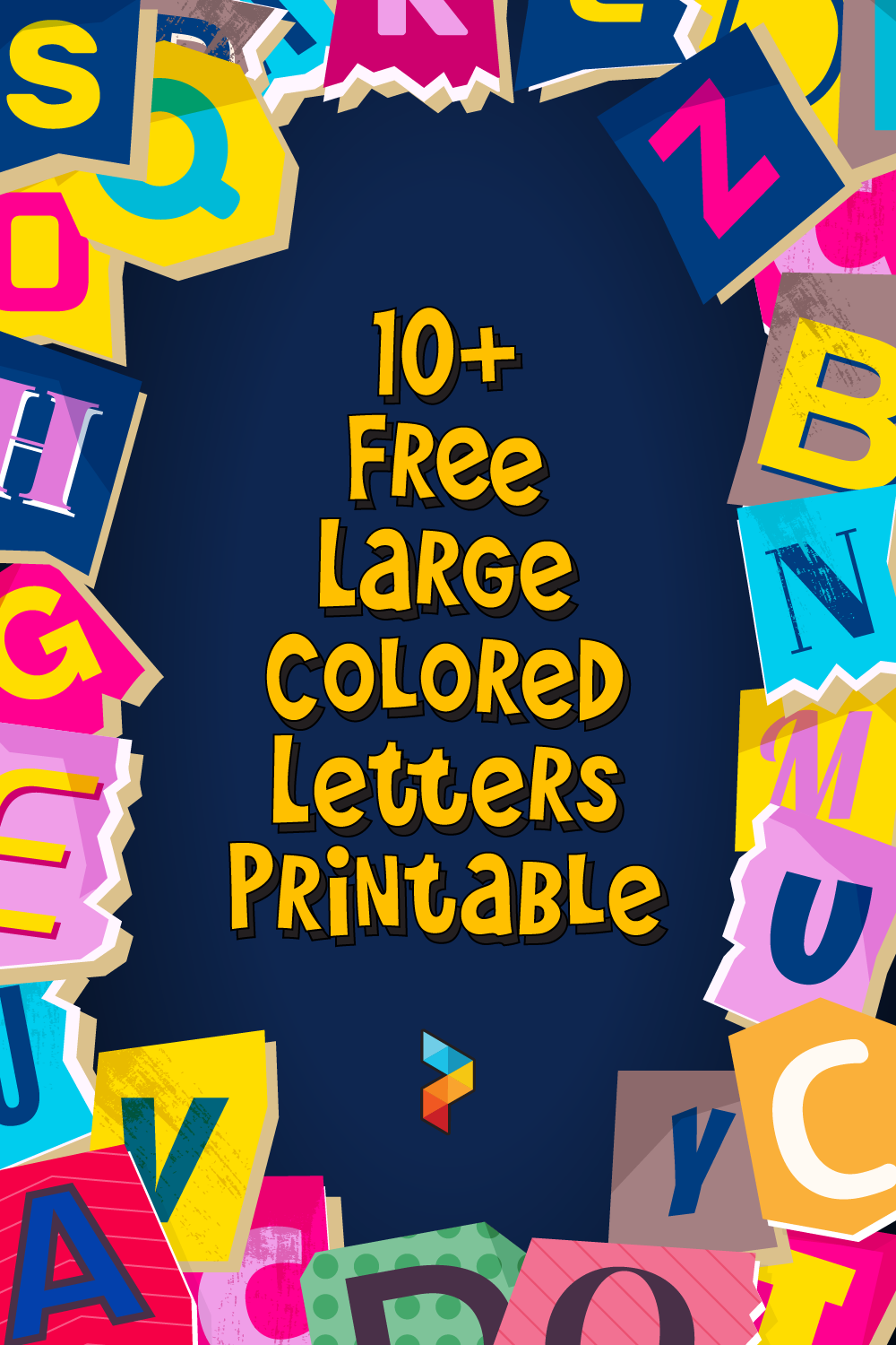 Large Colored Letters Large Colored Letters