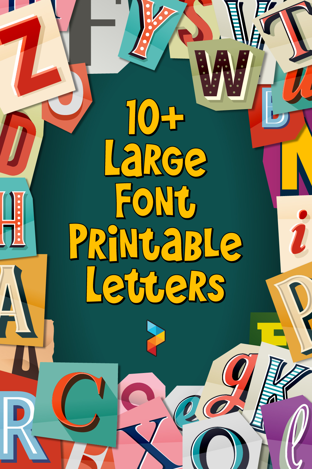 Large Font Letters Large Font Letters