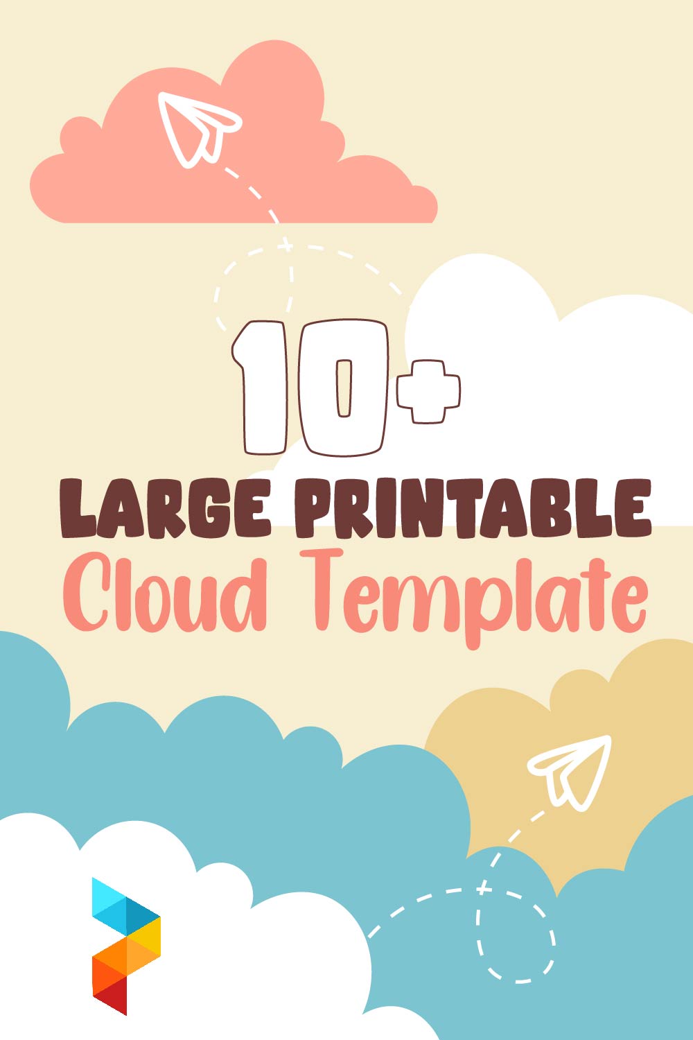 Large Printable Cloud Template