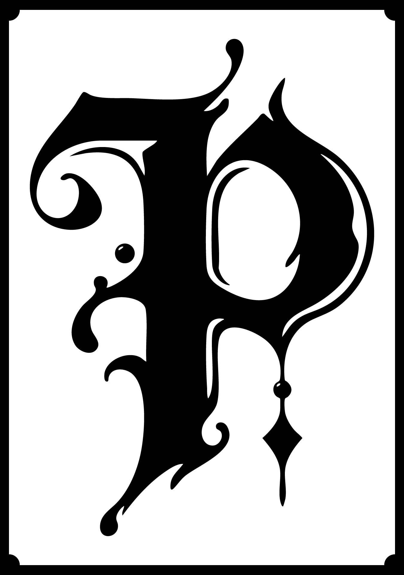 Monogram P Alphabet Printables for Scrapbooking Monogram P Alphabet Printables for Scrapbooking