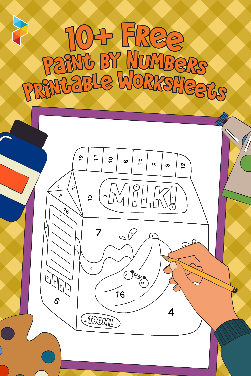 Paint By Numbers Worksheets Paint By Numbers Worksheets