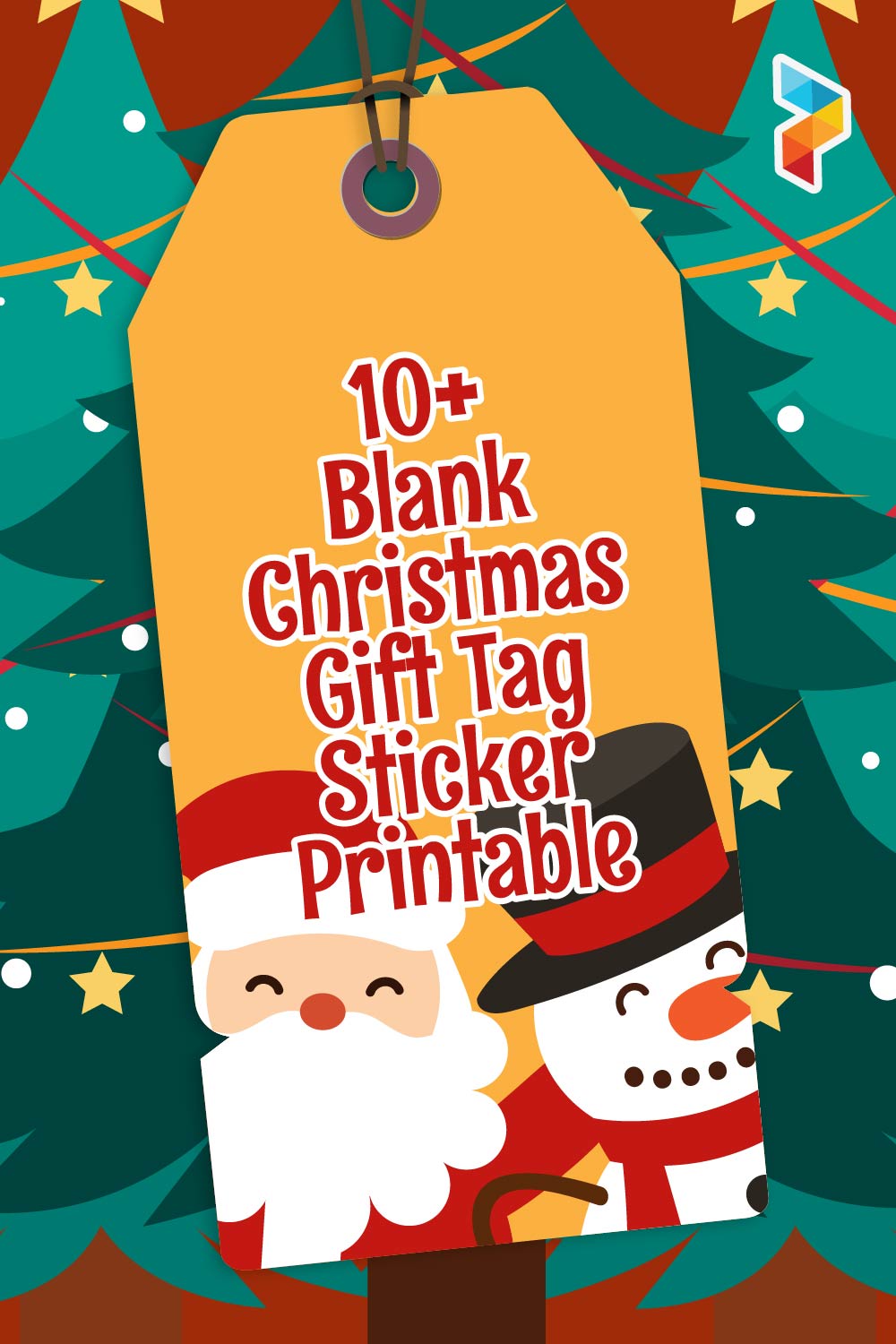 Blank Christmas Gift Tag Sticker Printable