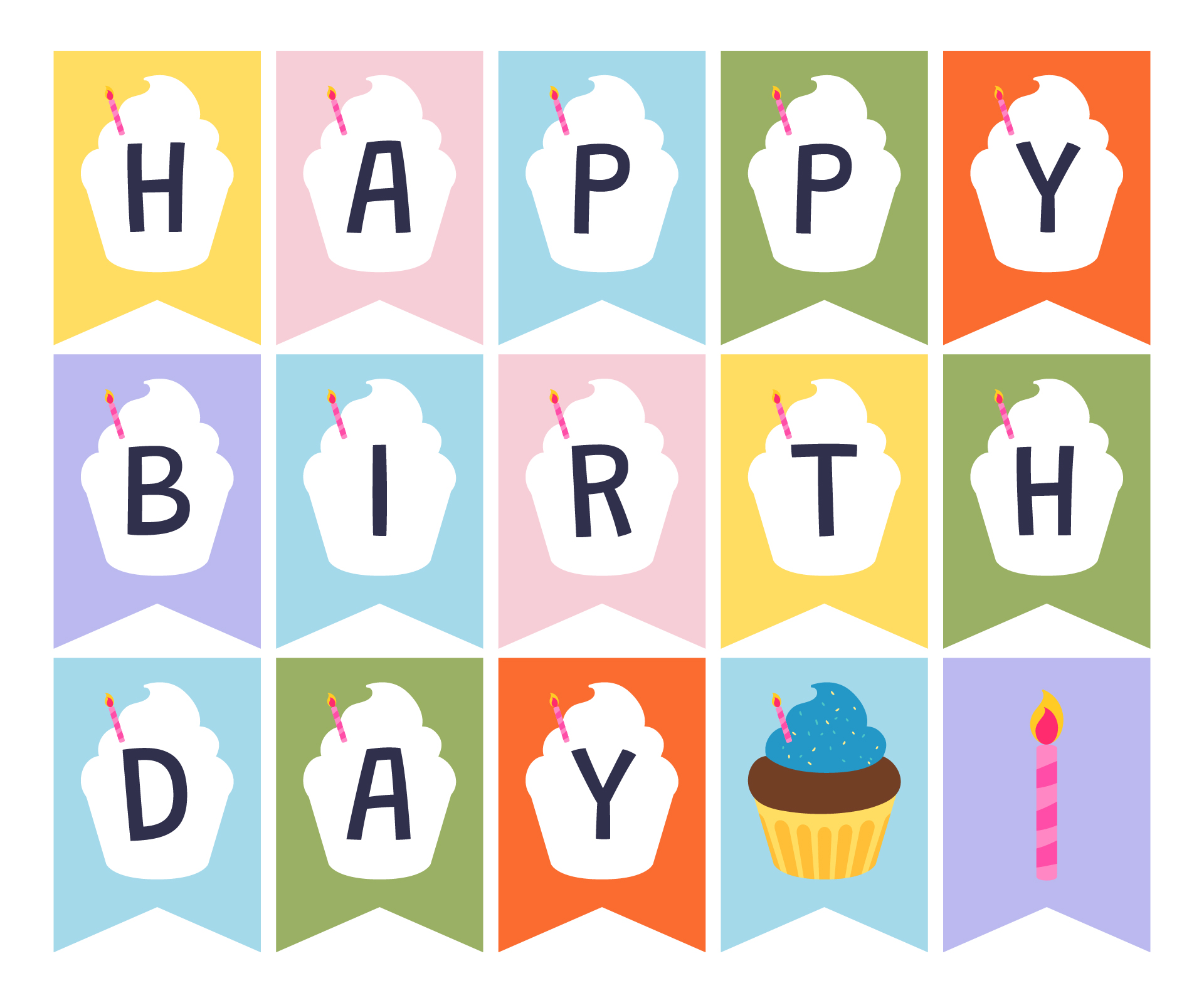 Personalized Birthday Banner Printables Personalized Birthday Banner Printables