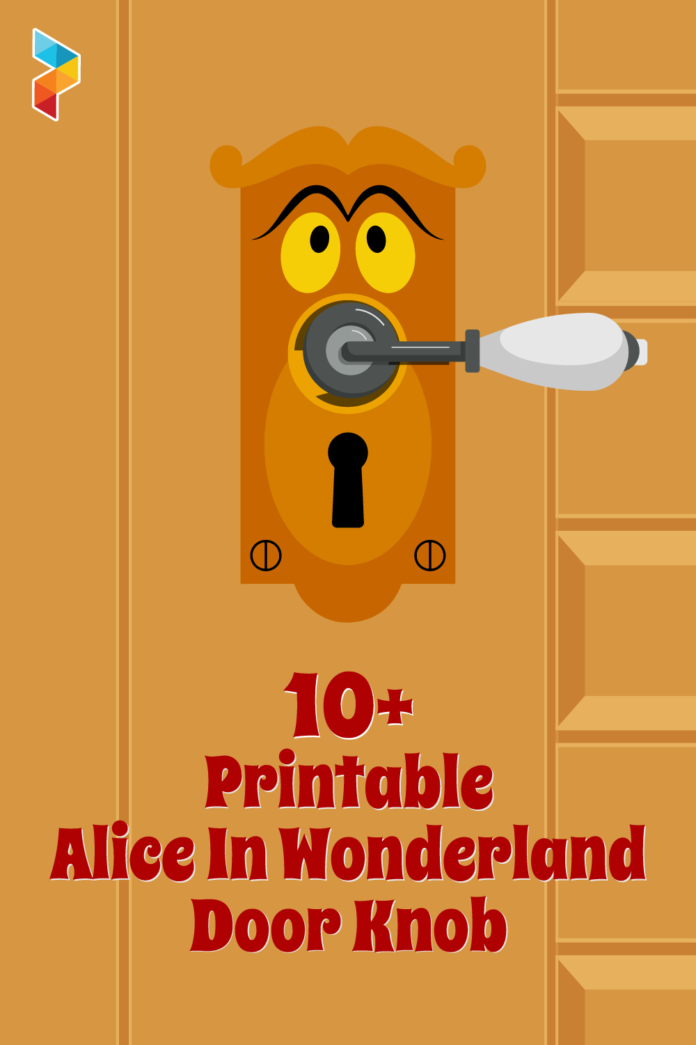 Printable Alice in Wonderland Door Knob