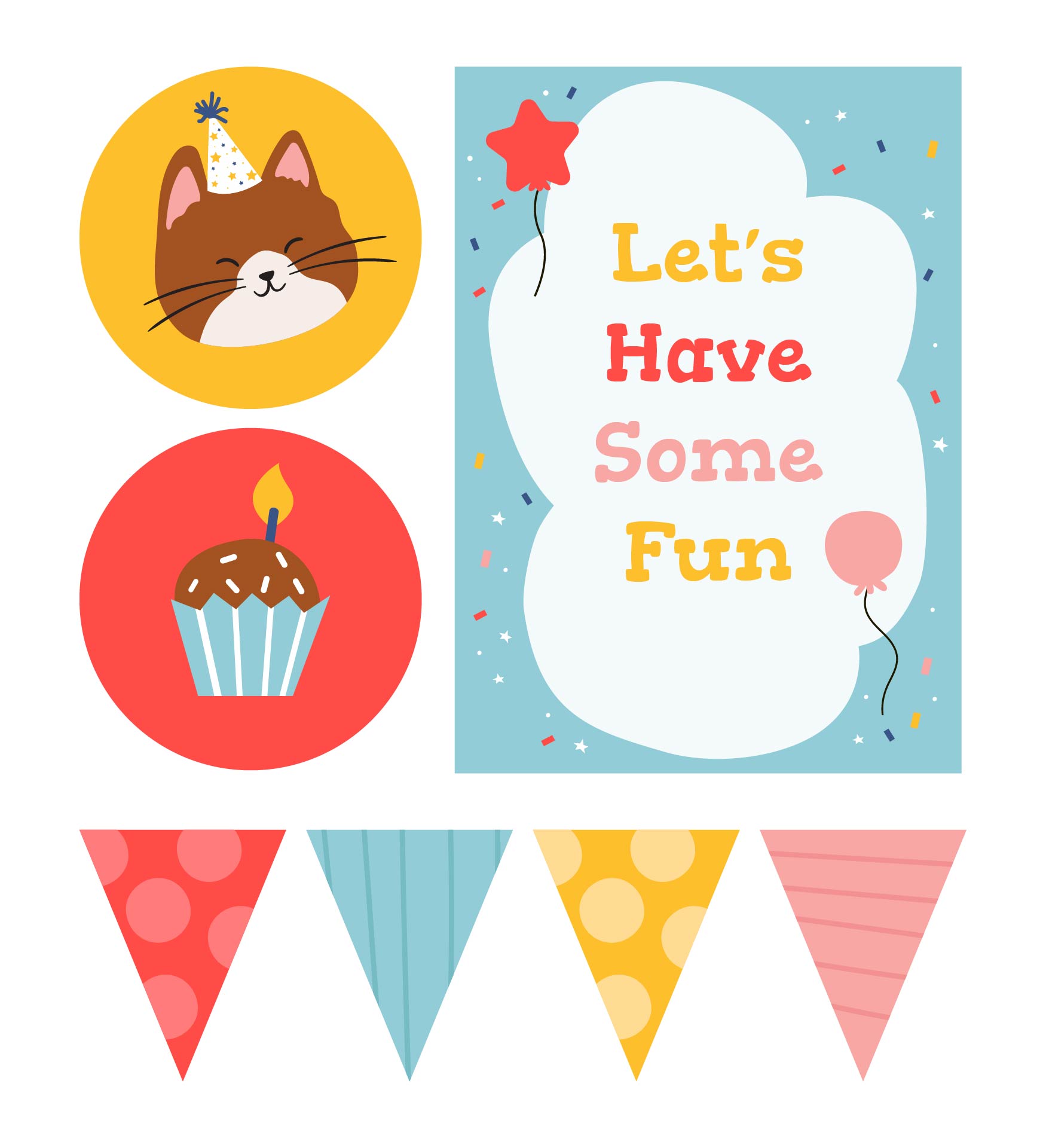 Printable Birthday Banner Kits Printable Birthday Banner Kits