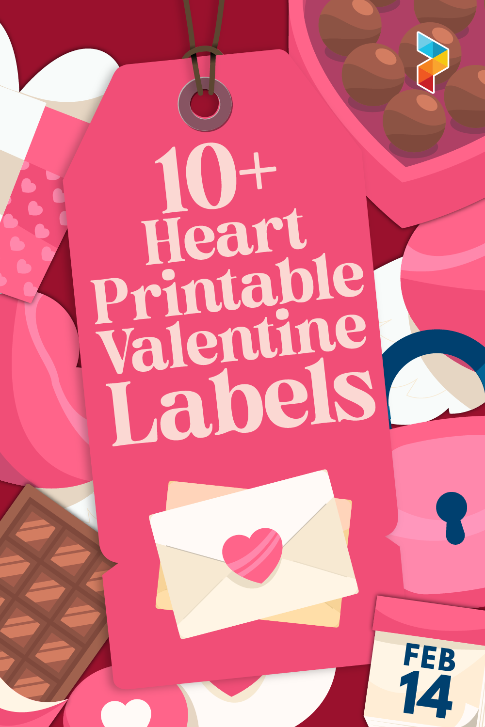 Heart Valentine Labels Heart Valentine Labels