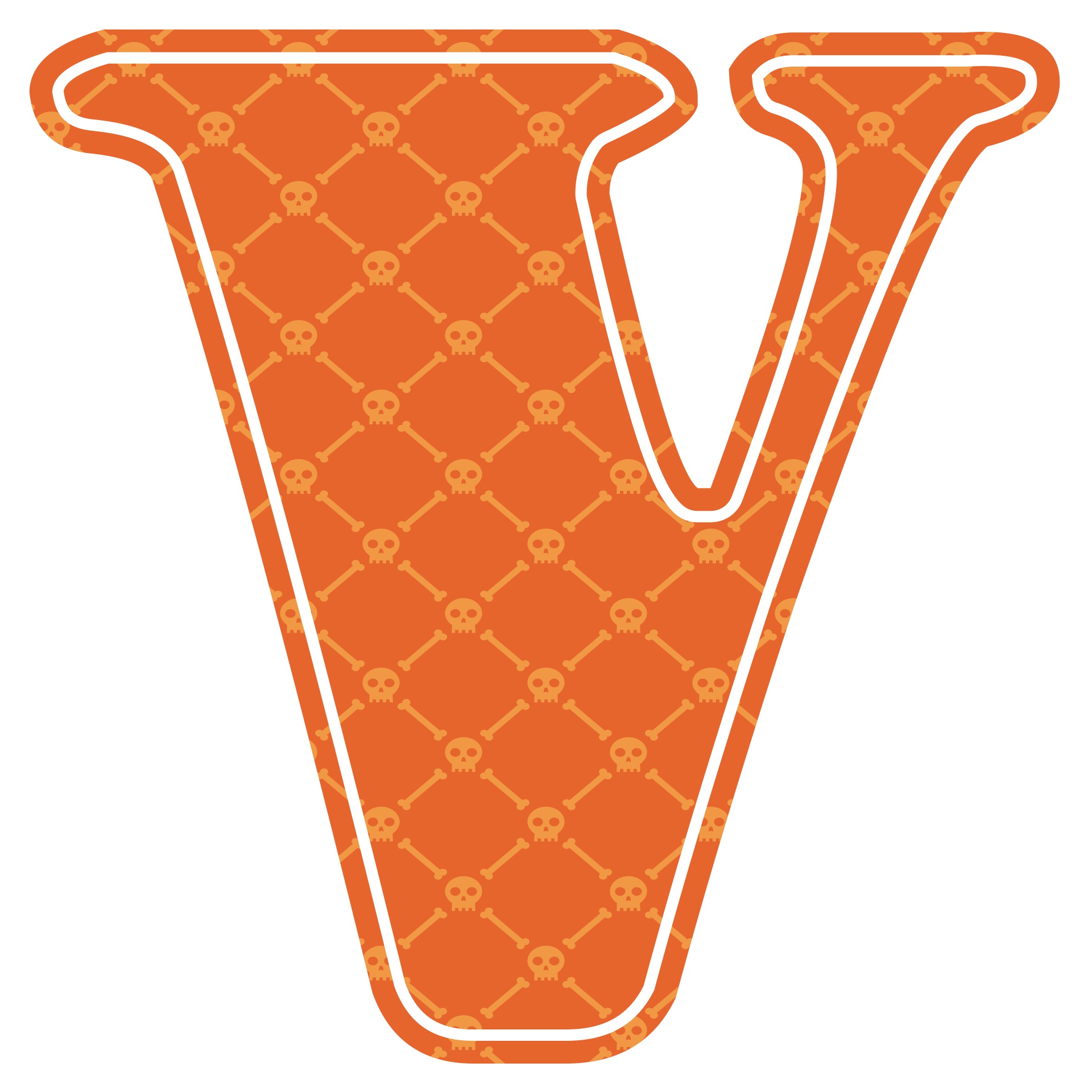 Printable Halloween Letters V Signs Printable Halloween Letters V Signs