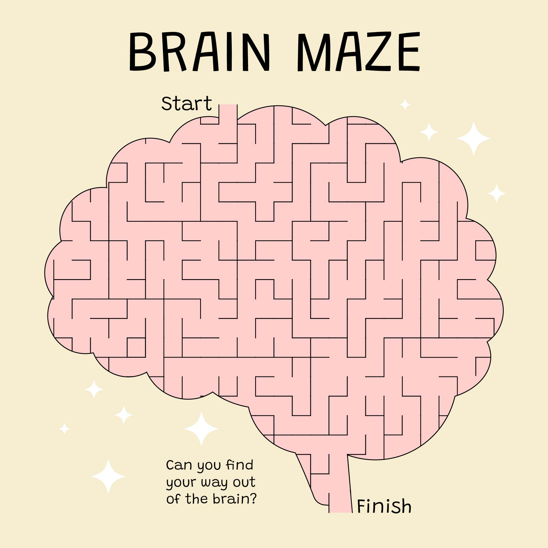 Printable Mazes for Adult Brain Training Printable Mazes for Adult Brain Training