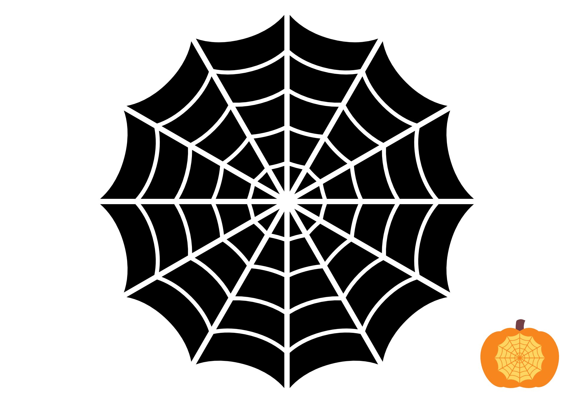 Printable Pumpkin Carving Patterns Spider Web