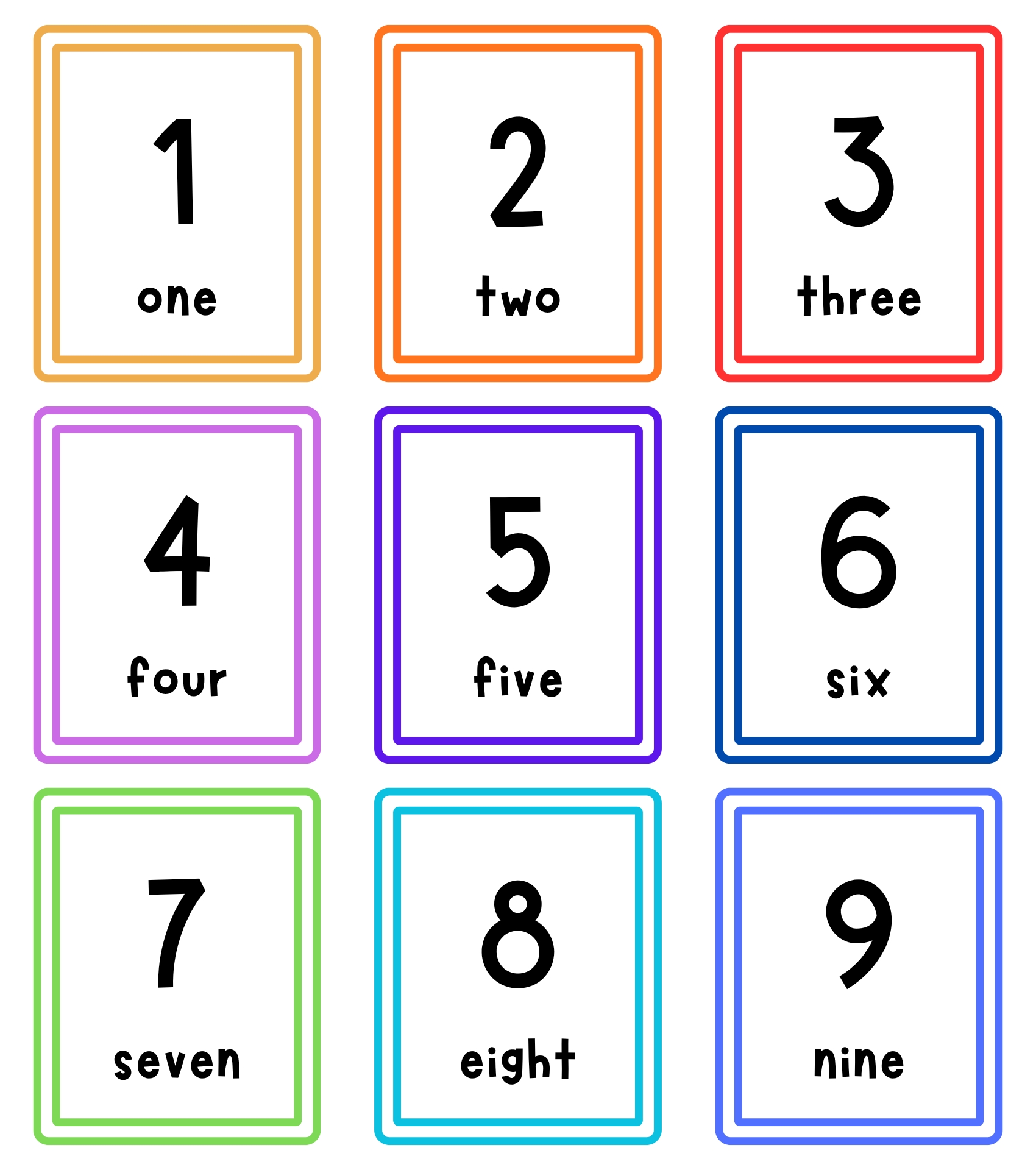 Printable Spelling Number Words Flashcards Printable Spelling Number Words Flashcards