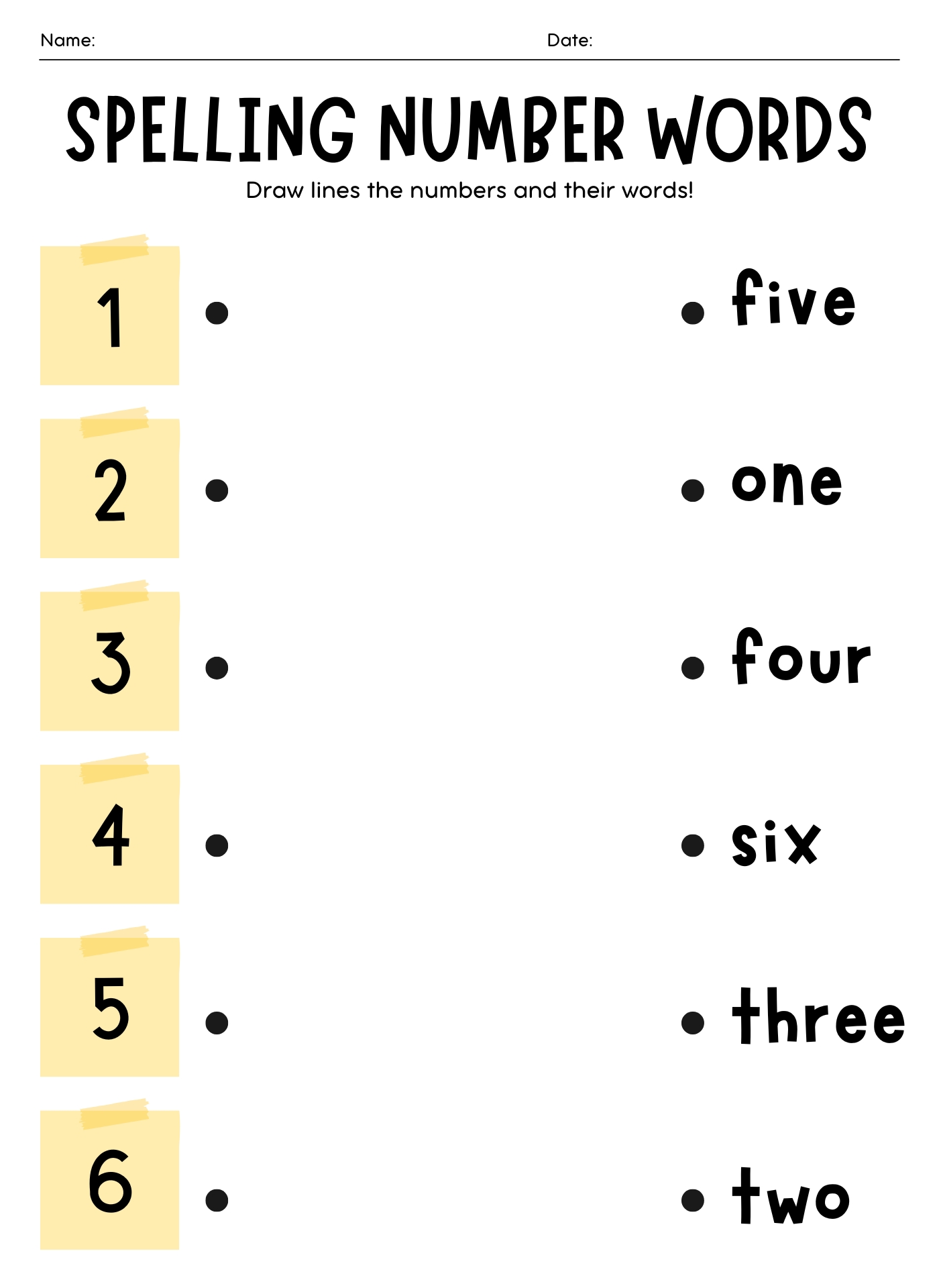 Printable Spelling Number Words Worksheet for Kids Printable Spelling Number Words Worksheet for Kids