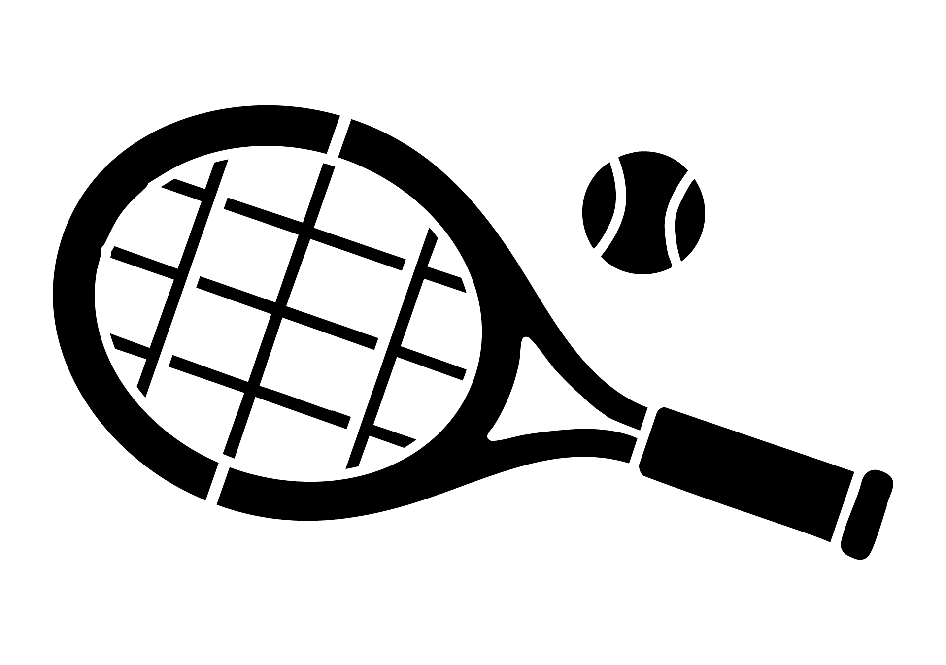 Printable Tennis Racket Pumpkin Carving Stencils Printable Tennis Racket Pumpkin Carving Stencils