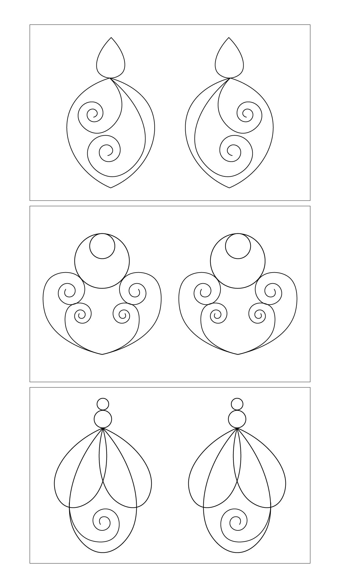 Printable Wire Jig Patterns for Earrings