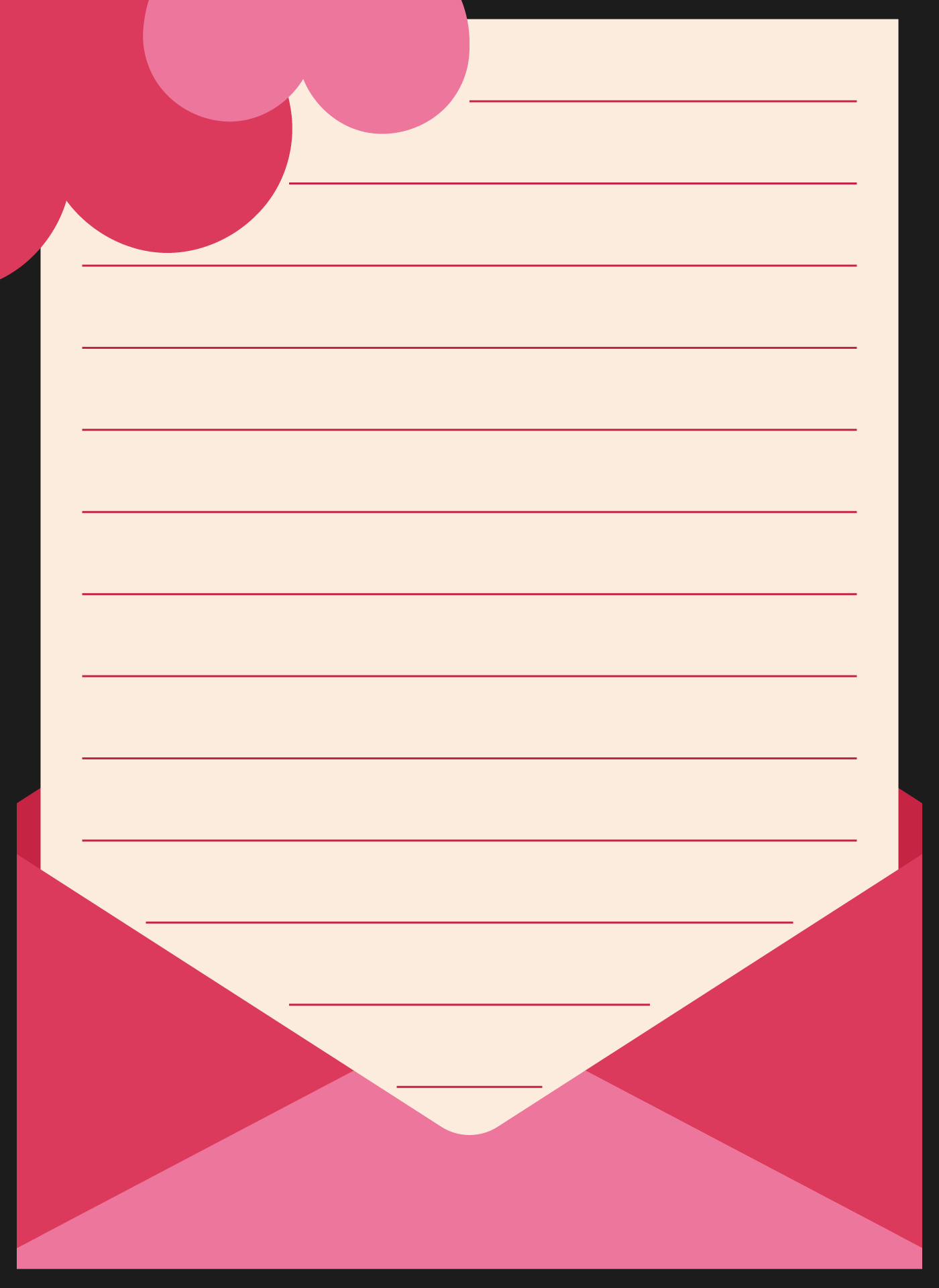 Romantic Love Letter Printable