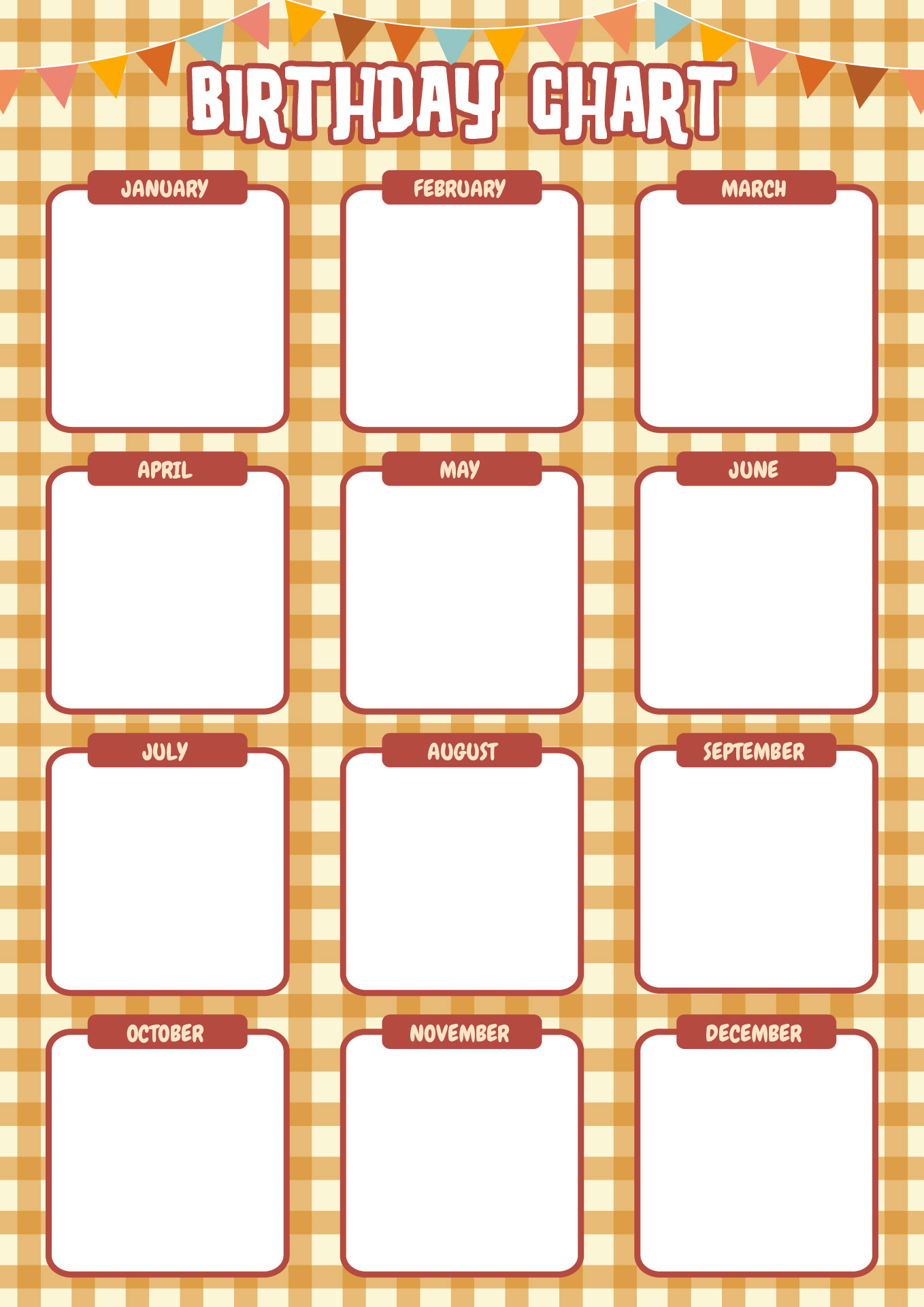 School Birthday Display Printable