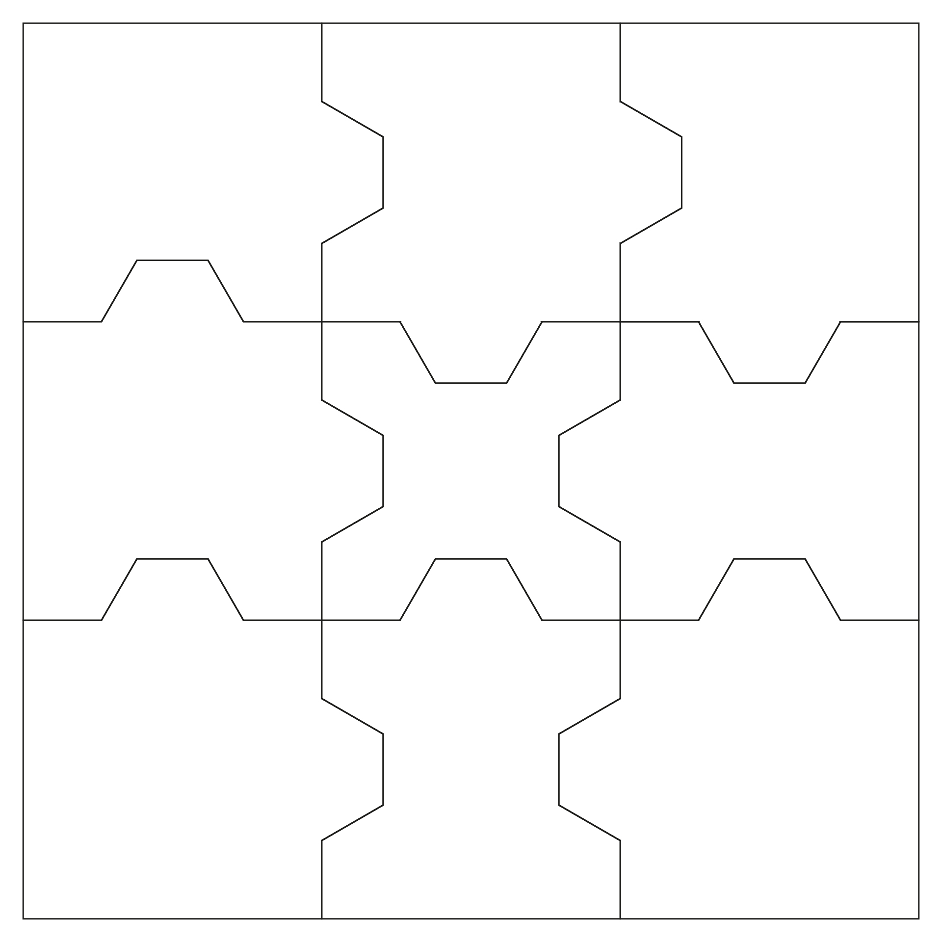 Simple 9 Piece Jigsaw Puzzle Printable Simple 9 Piece Jigsaw Puzzle Printable