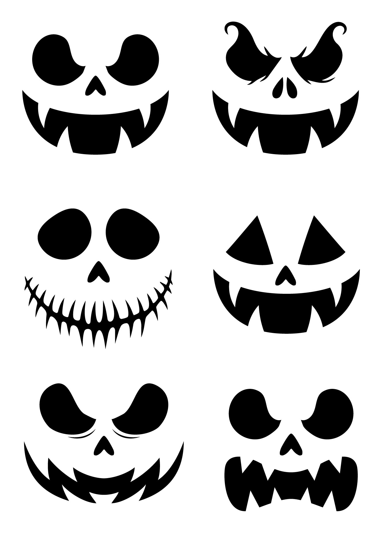 Spooky Halloween Pumpkin Templates Easy