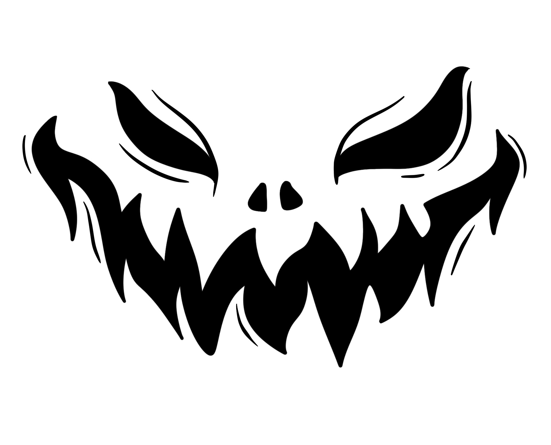 Spooky Pumpkin Carving Outlines Spooky Pumpkin Carving Outlines