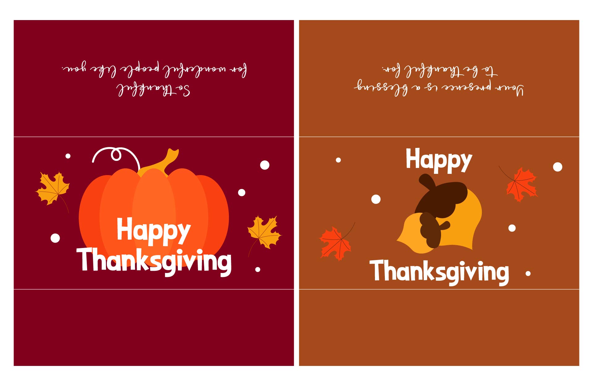 Thanksgiving Candy Wrapper Printables