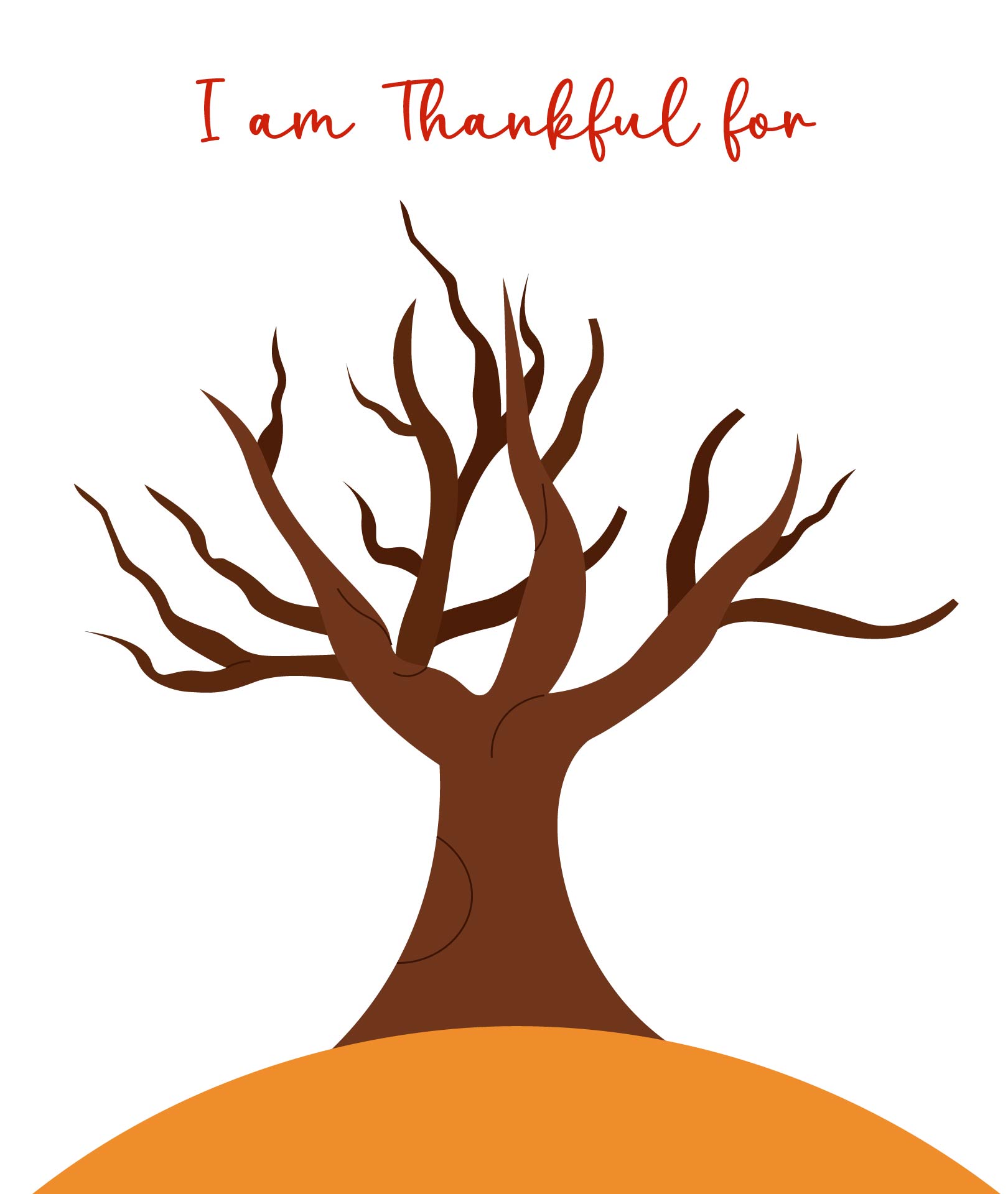 Thanksgiving Gratitude Tree Printable Thanksgiving Gratitude Tree Printable