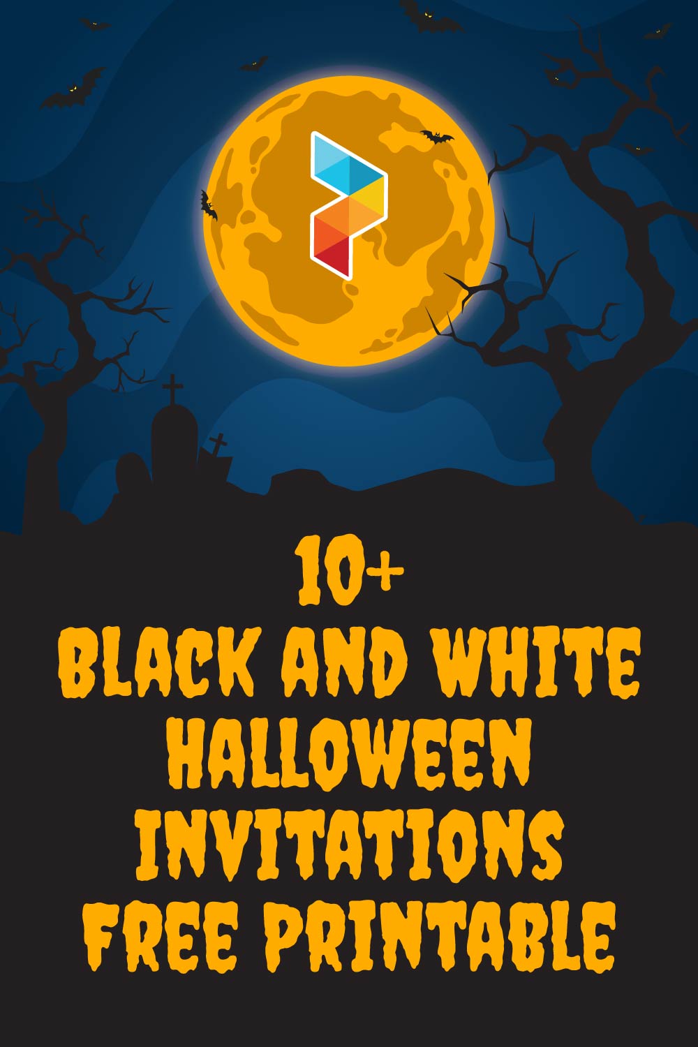 Black And White Halloween Invitations Black And White Halloween Invitations