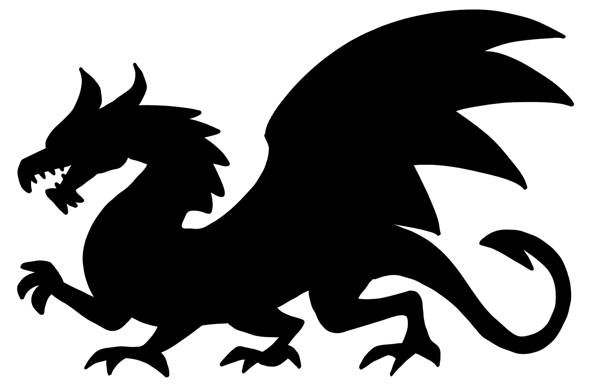 Winged Dragon Pumpkin Stencil Designs Winged Dragon Pumpkin Stencil Designs