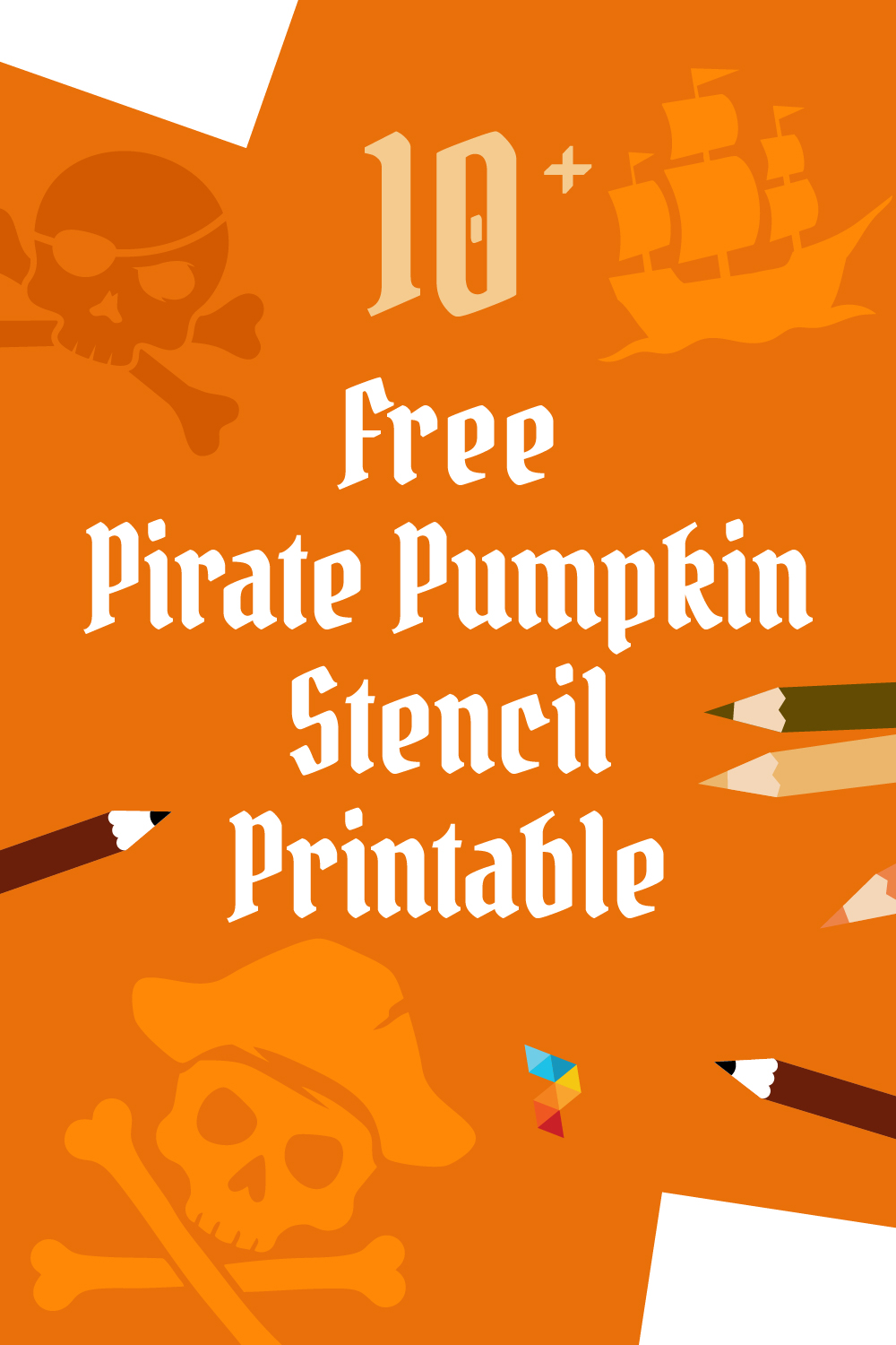 Pirate Pumpkin Stencil